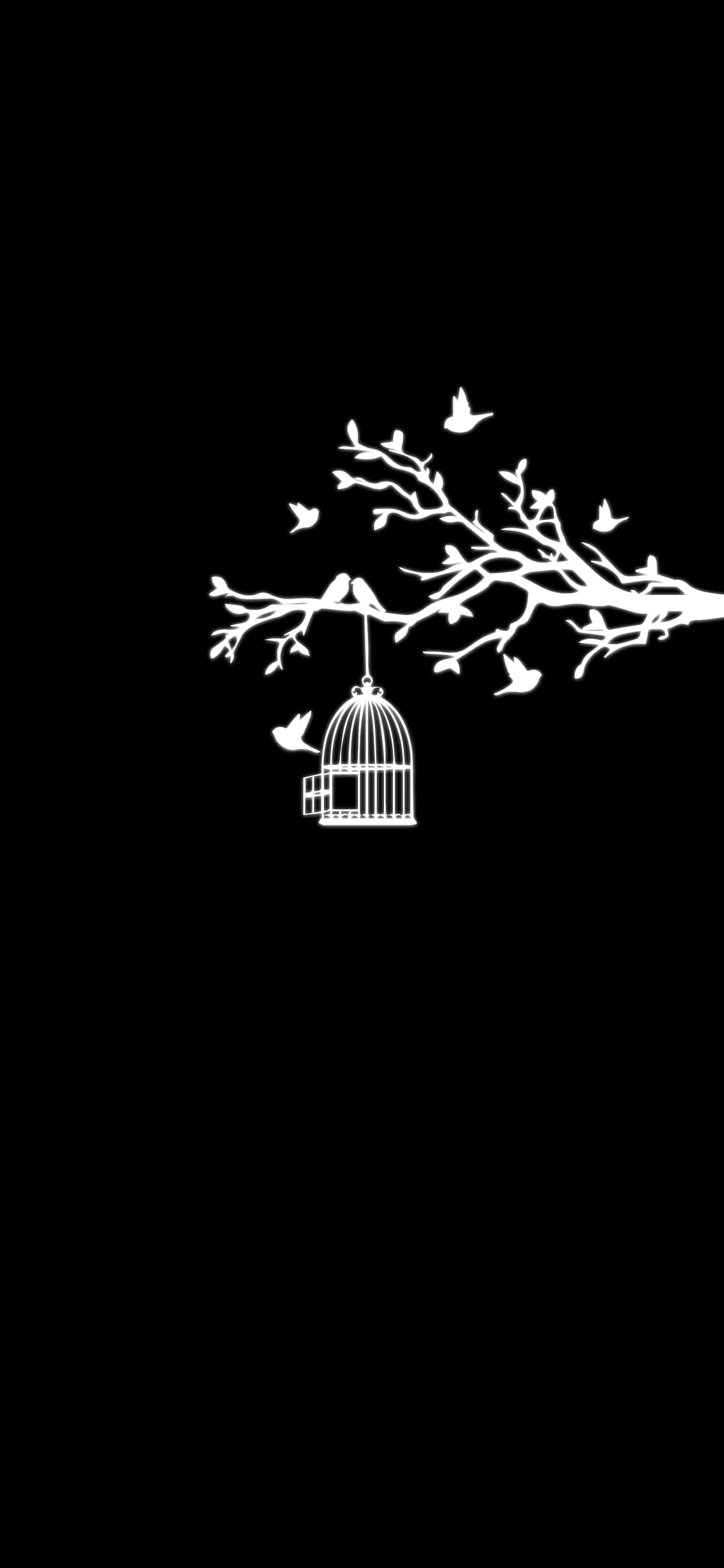 Fondo AMOLED Pixel 3XL Jaula de Pájaros Fondos de pantalla