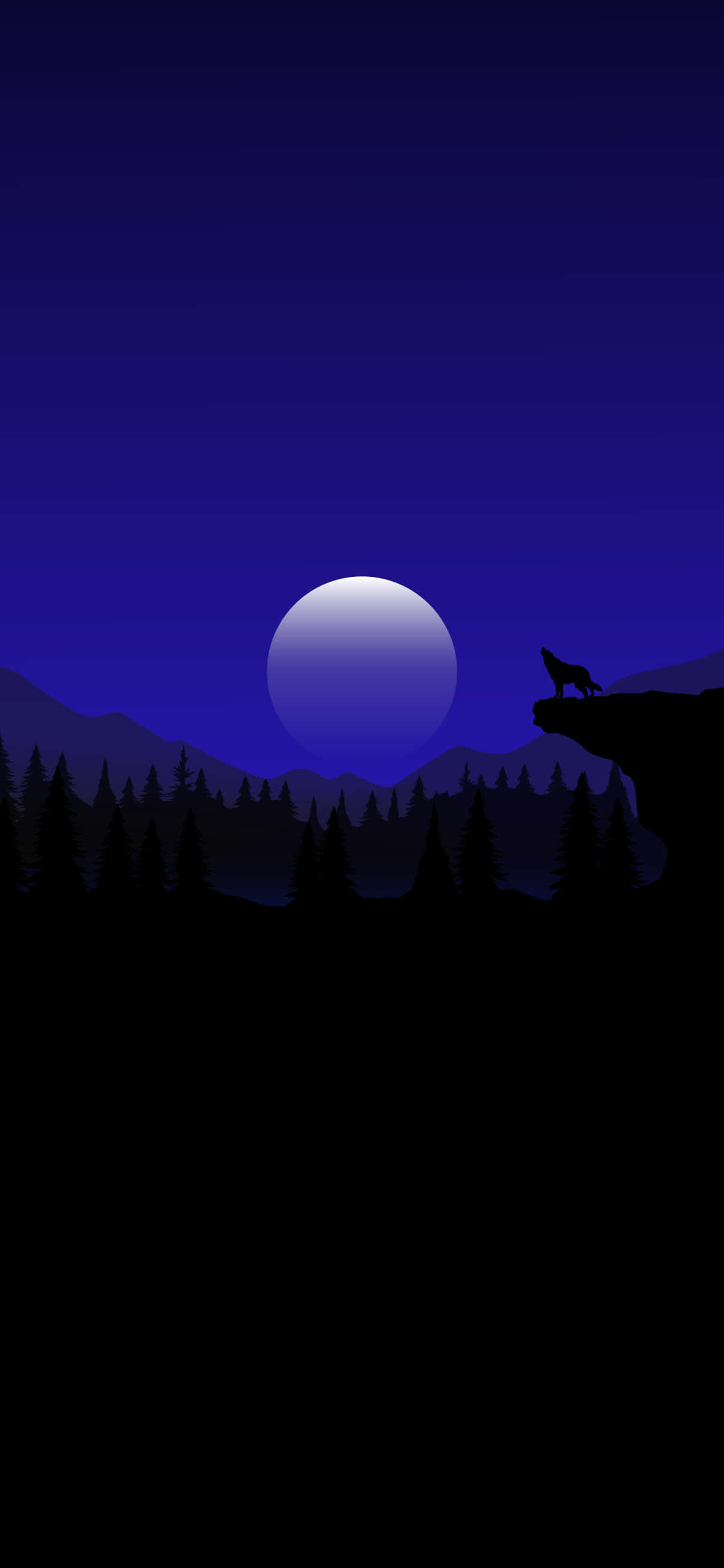 Fondo AMOLED Wolf Moon Pixel 3XL Fondos de pantalla