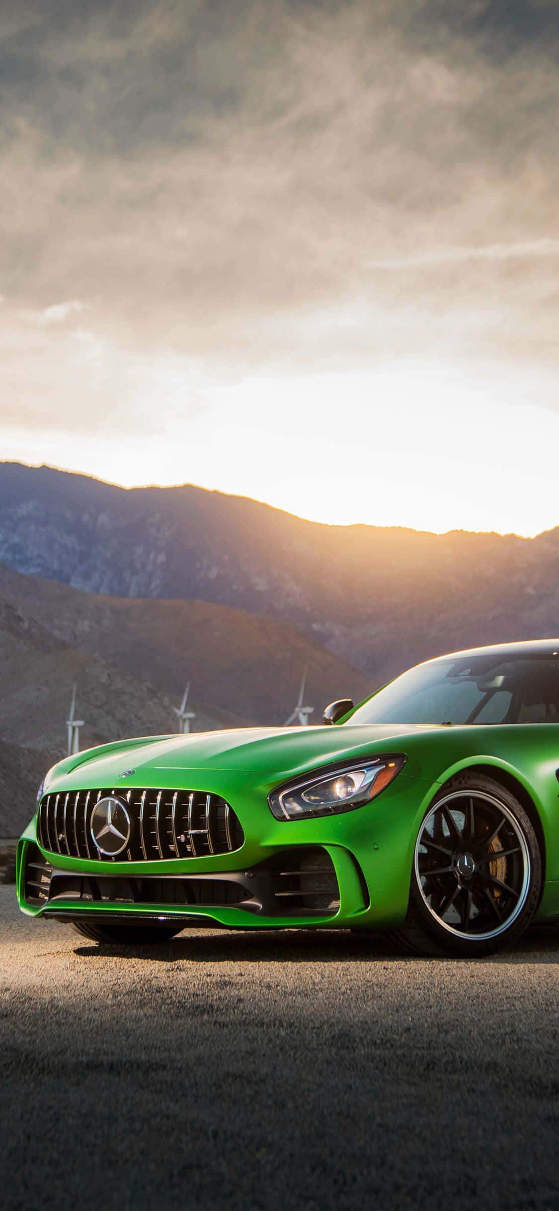 Fondo Android Amg Gt-r Amanecer Verde Fondos de pantalla