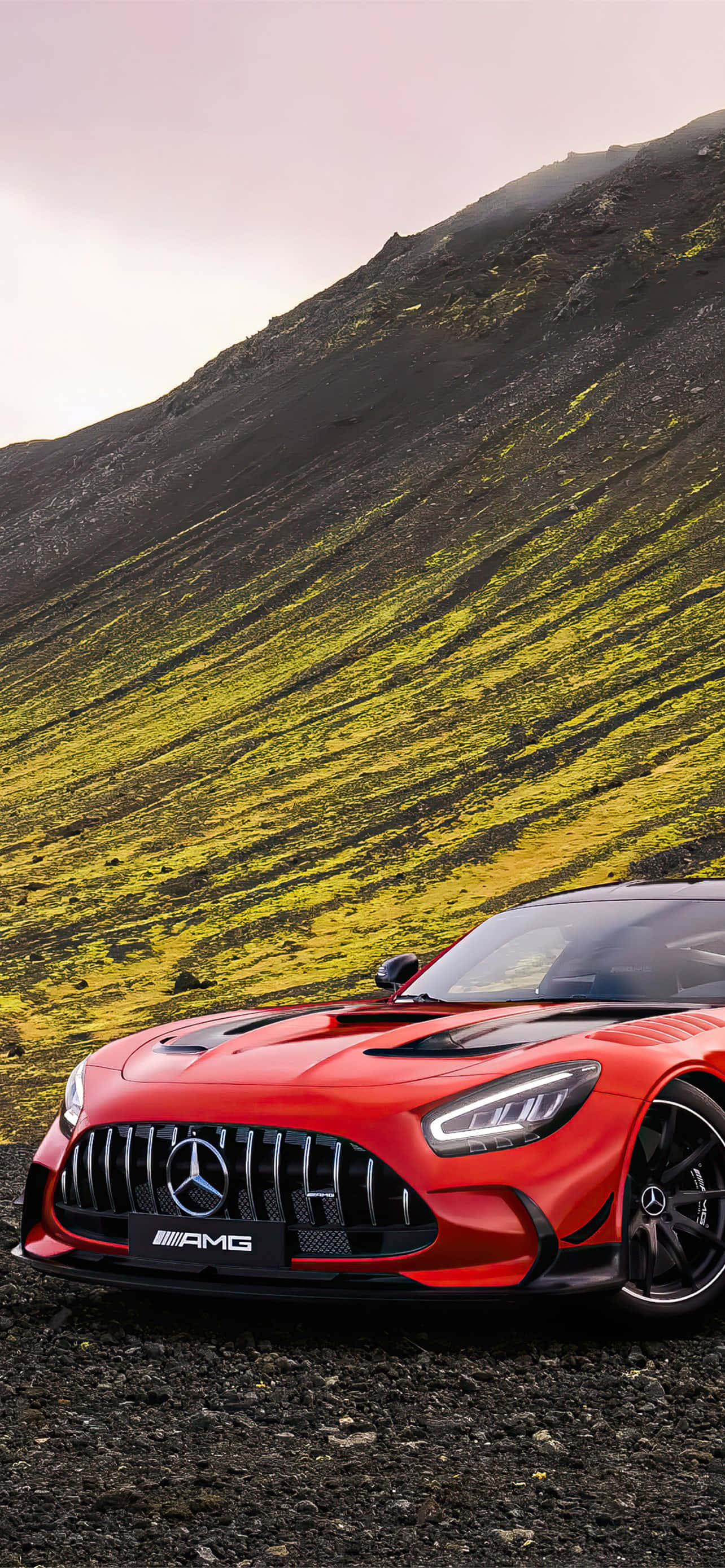 Fondo Android Amg Gt-r Naranja en Colina Fondos de pantalla