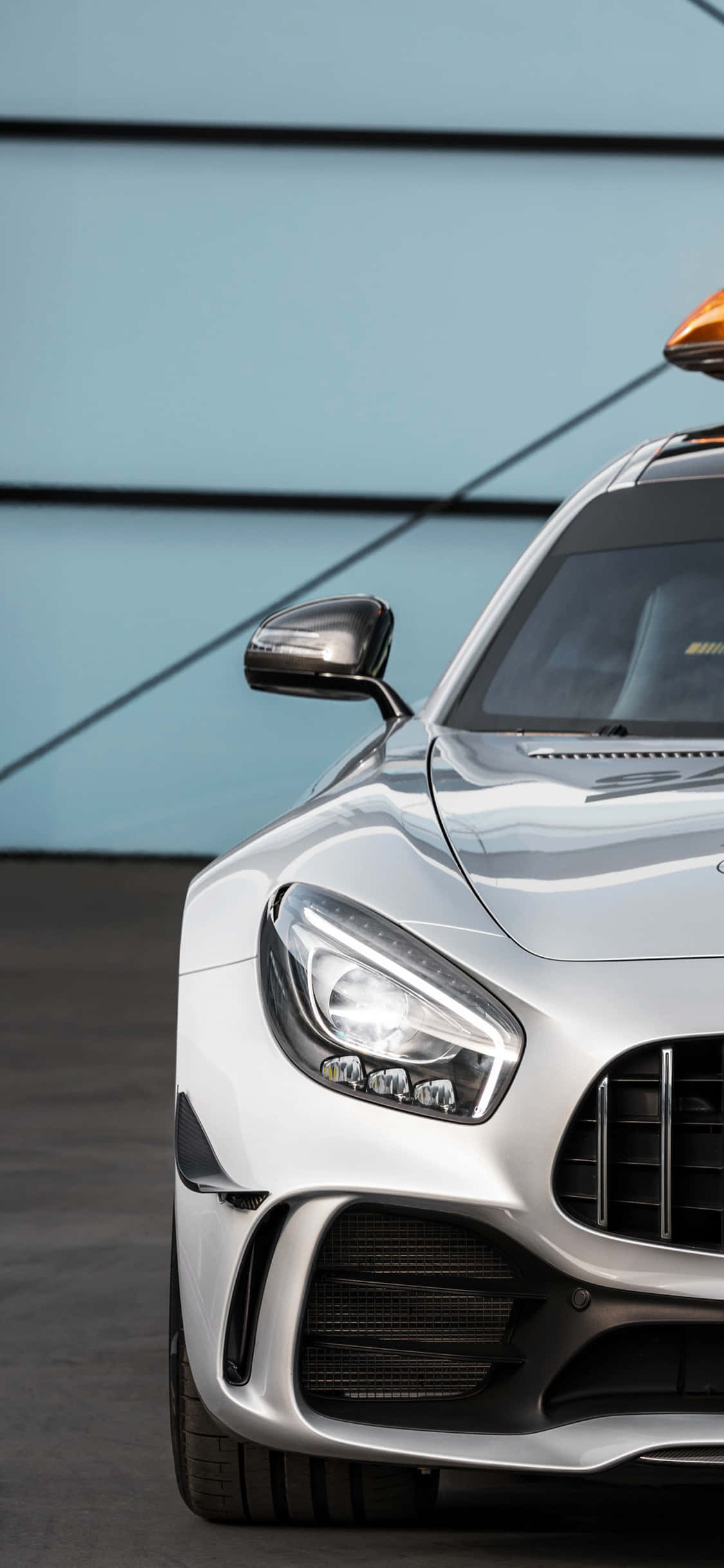Fondo Android Amg Gt-r Plateado Recortado Fondos de pantalla