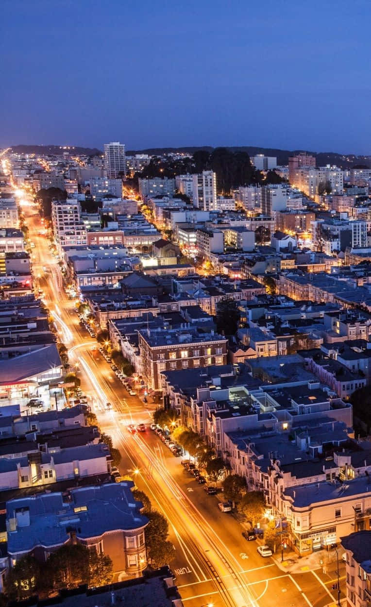 Fondo Android San Francisco con Luces Brillantes Fondos de pantalla