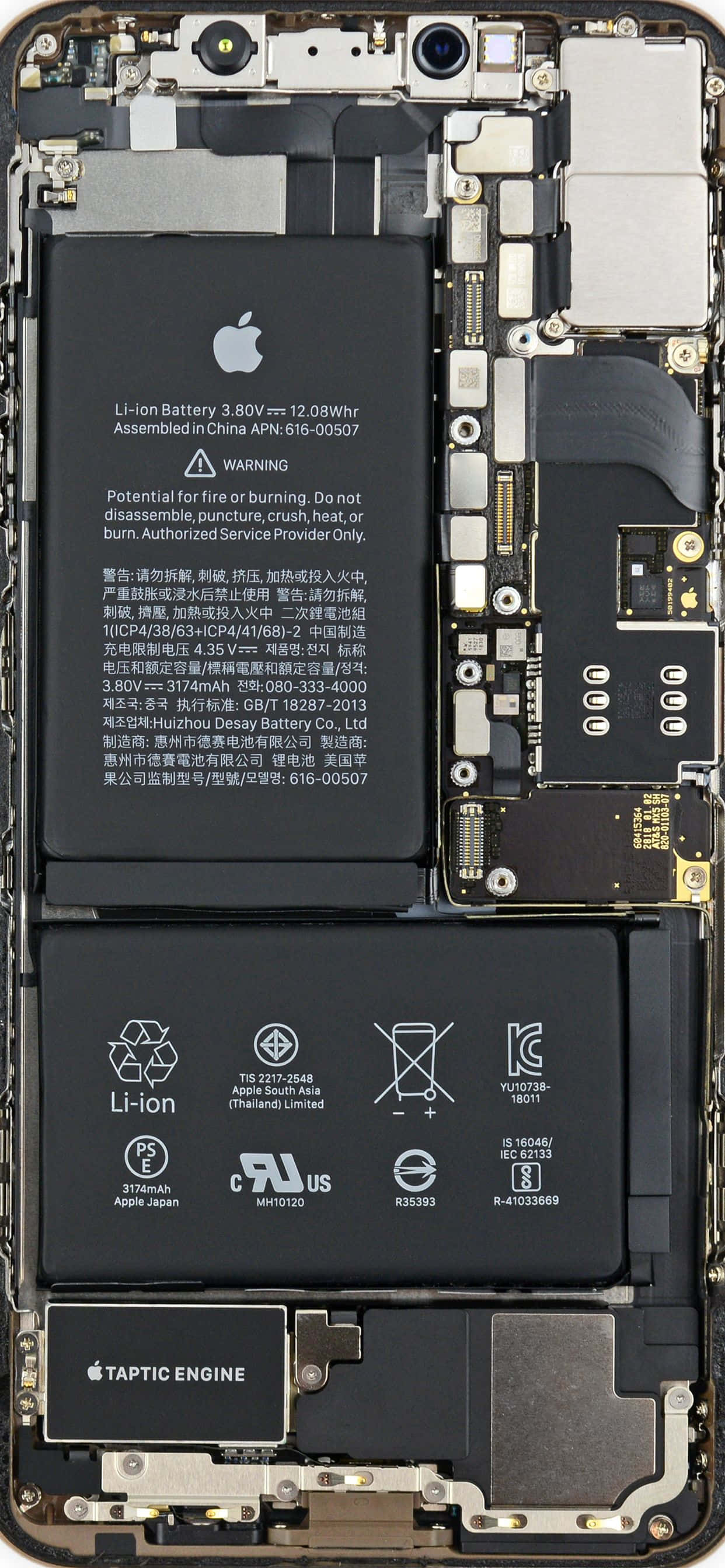 Fondo Apple iPhone Xs Max Componentes traseros Fondos de pantalla