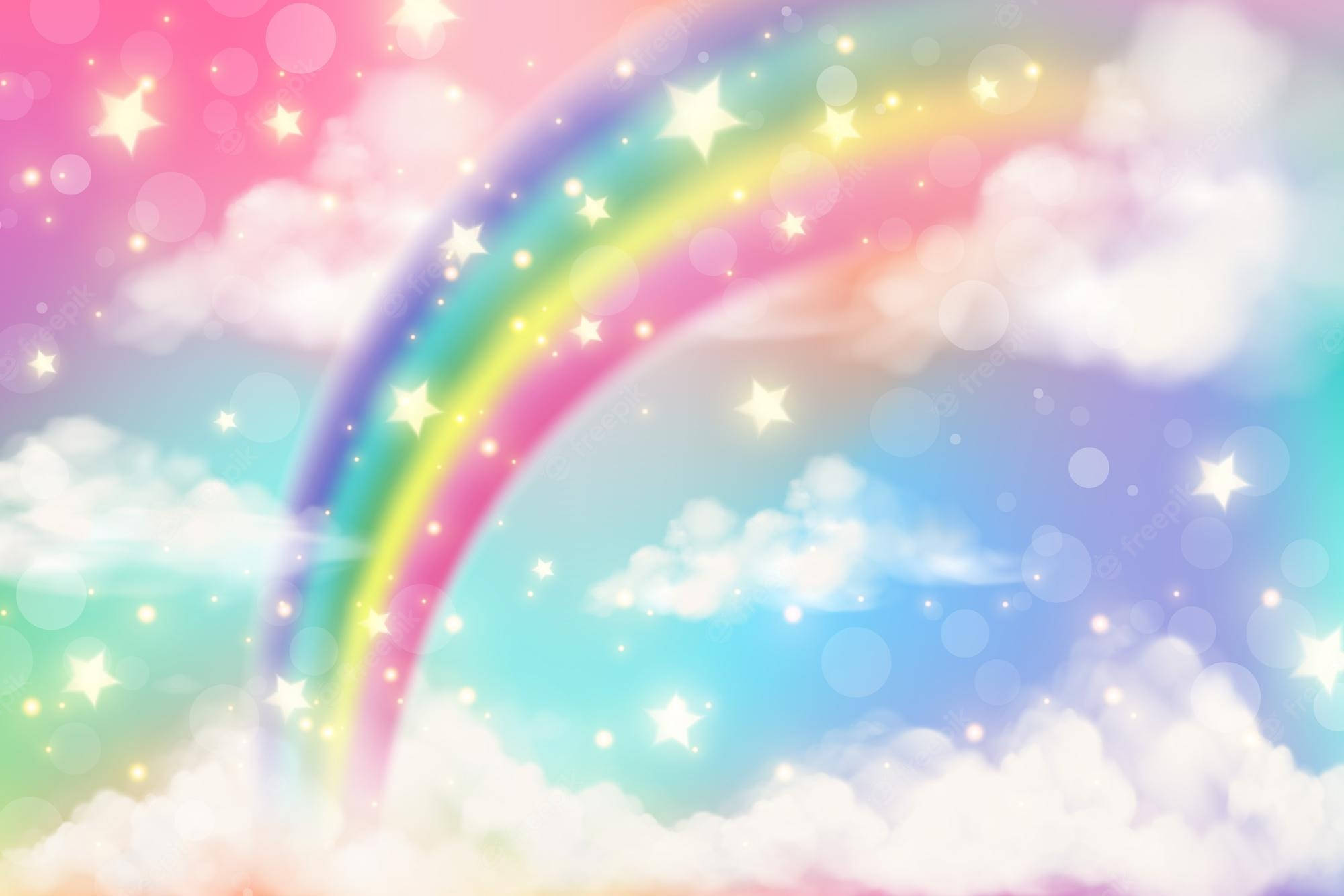 Fondo Arcoíris Pastel de Fantasía Fondos de pantalla