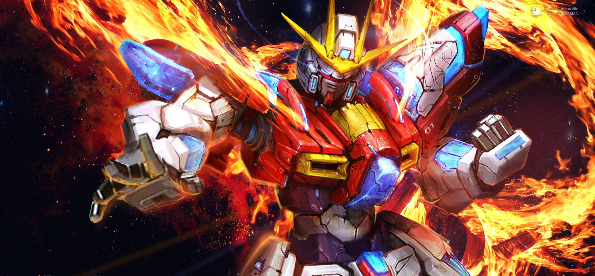 Fondo Ardiente de Mobile Suit Gundam