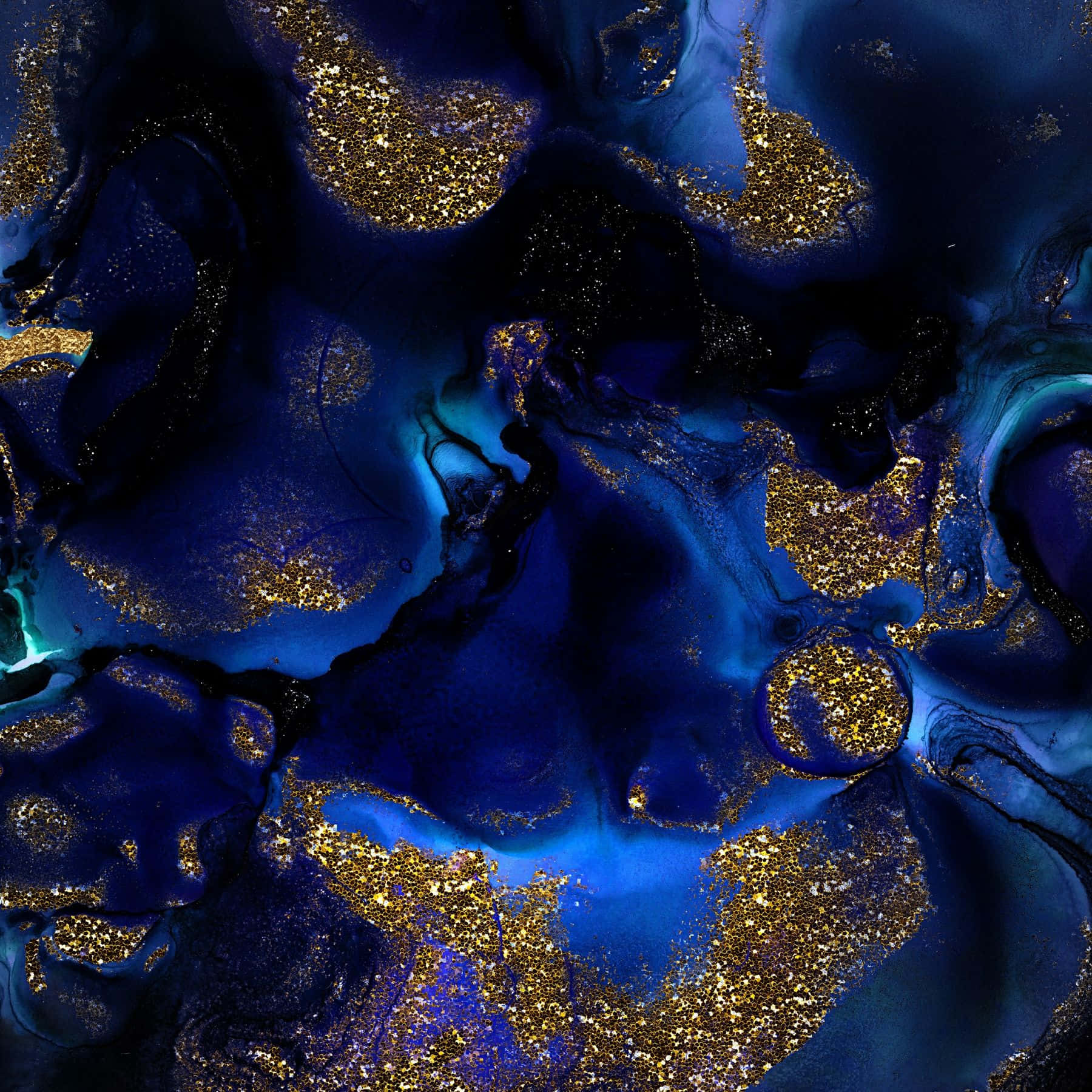 Fondo Azul Brillante con Purpurina Dorada Fondos de pantalla