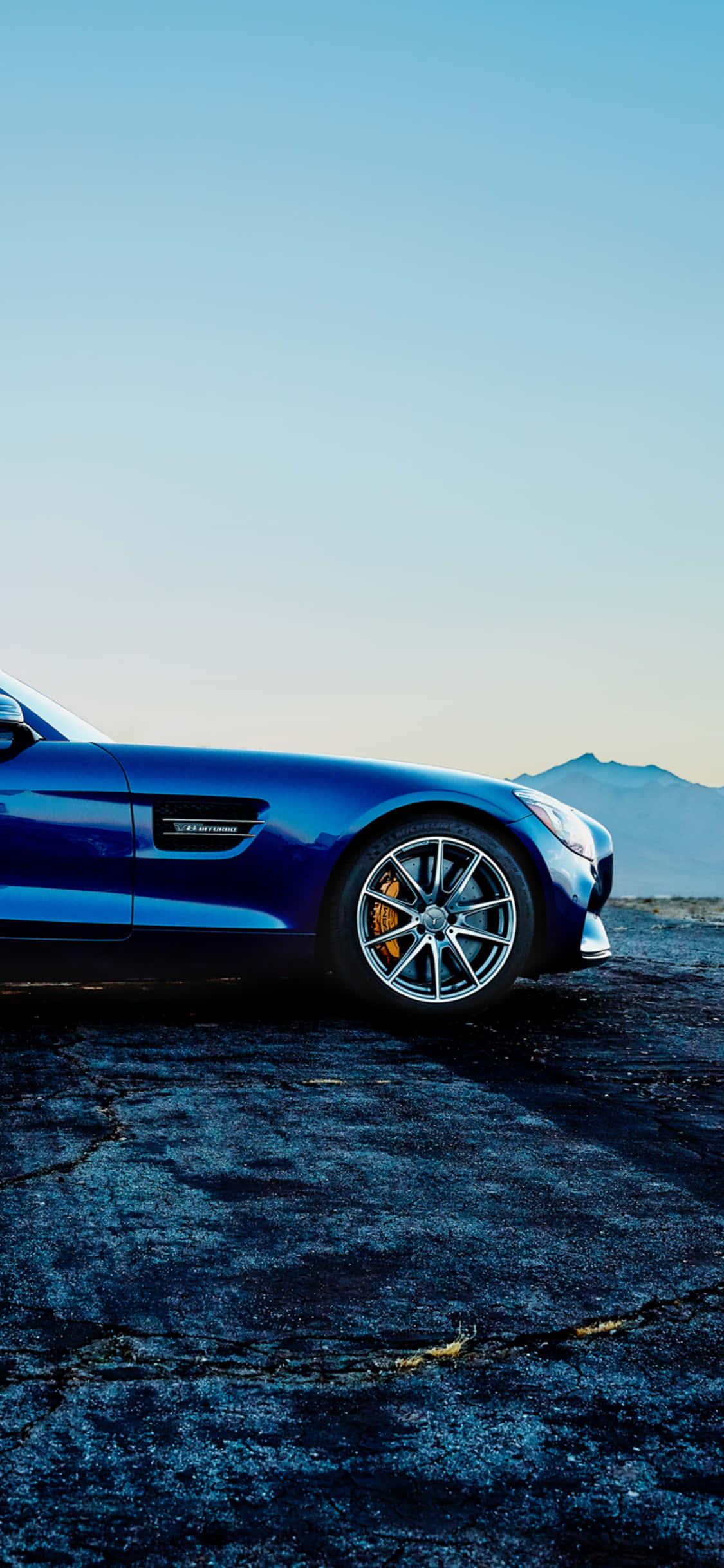 Fondo Azul de iPhone Xs Mercedes Amg Fondos de pantalla