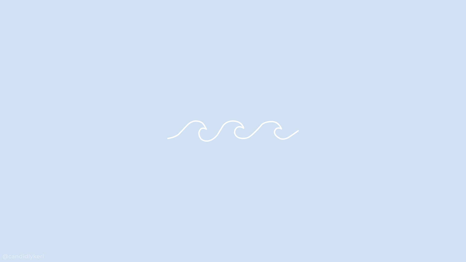 Fondo Azul Pastel con Onda