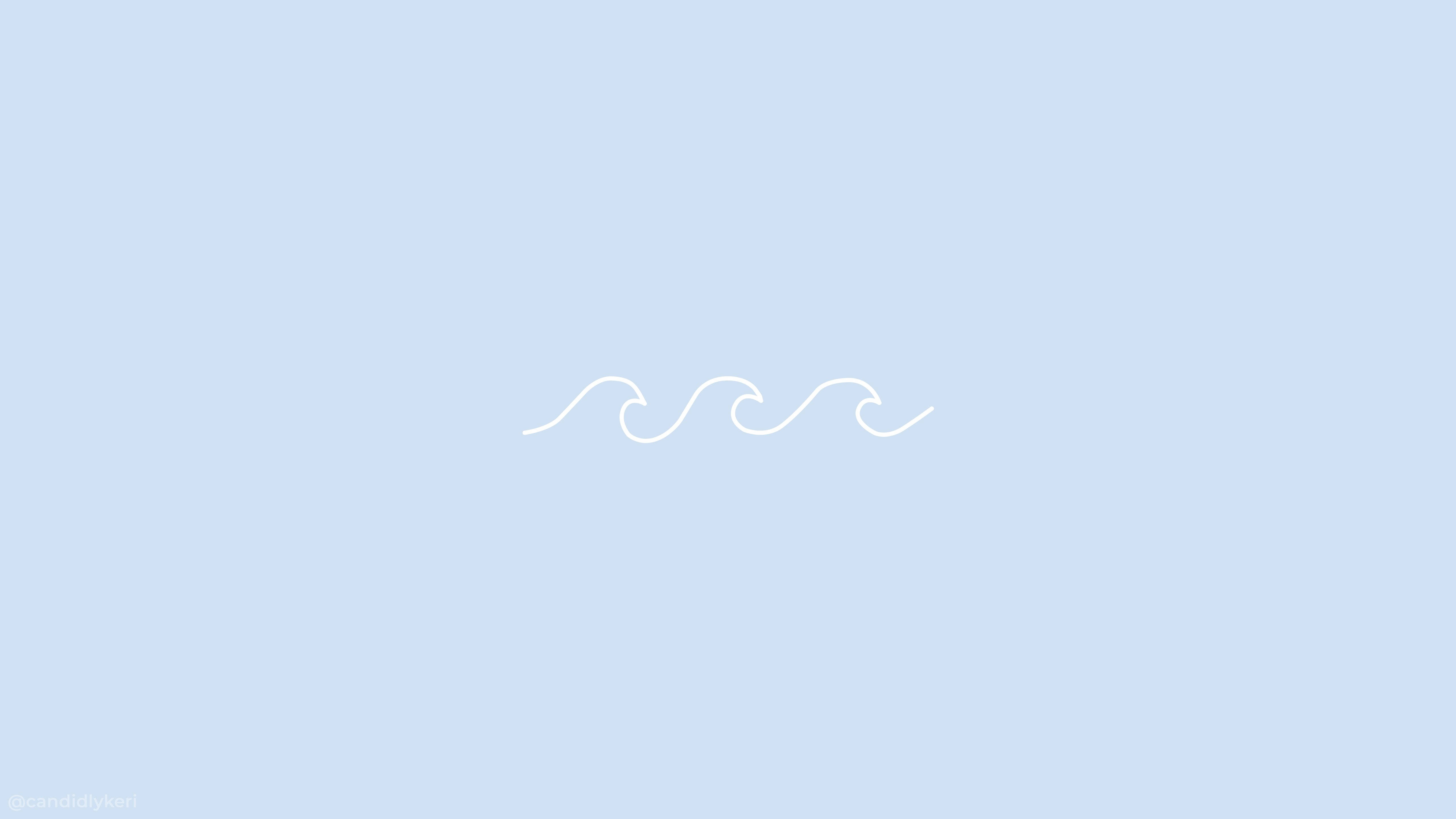 Fondo Azul Pastel con Onda Fondos de pantalla