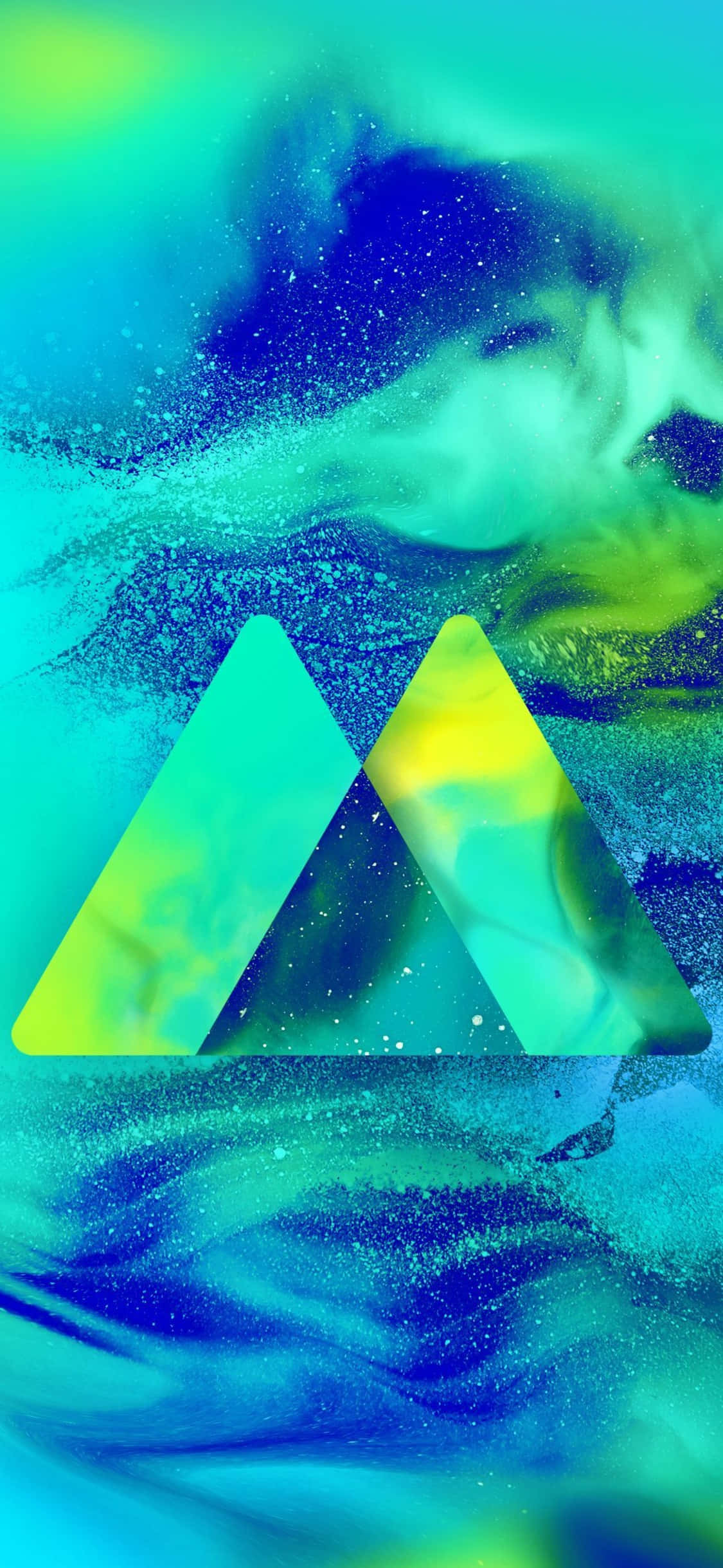 Fondo Azul Verde iPhone XS Serie M Fondos de pantalla