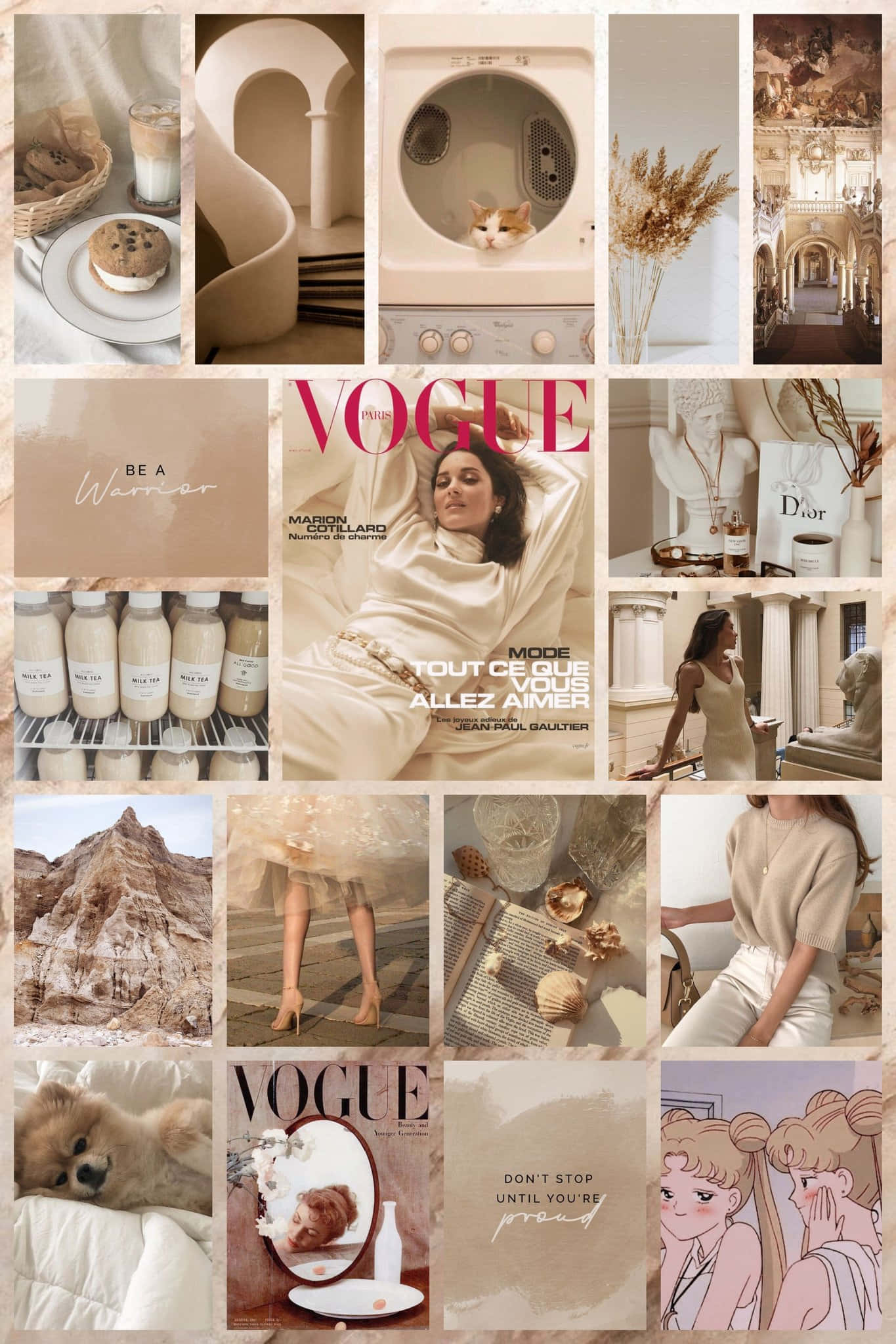 Fondo Beige Estético Cautivador Fondos de pantalla