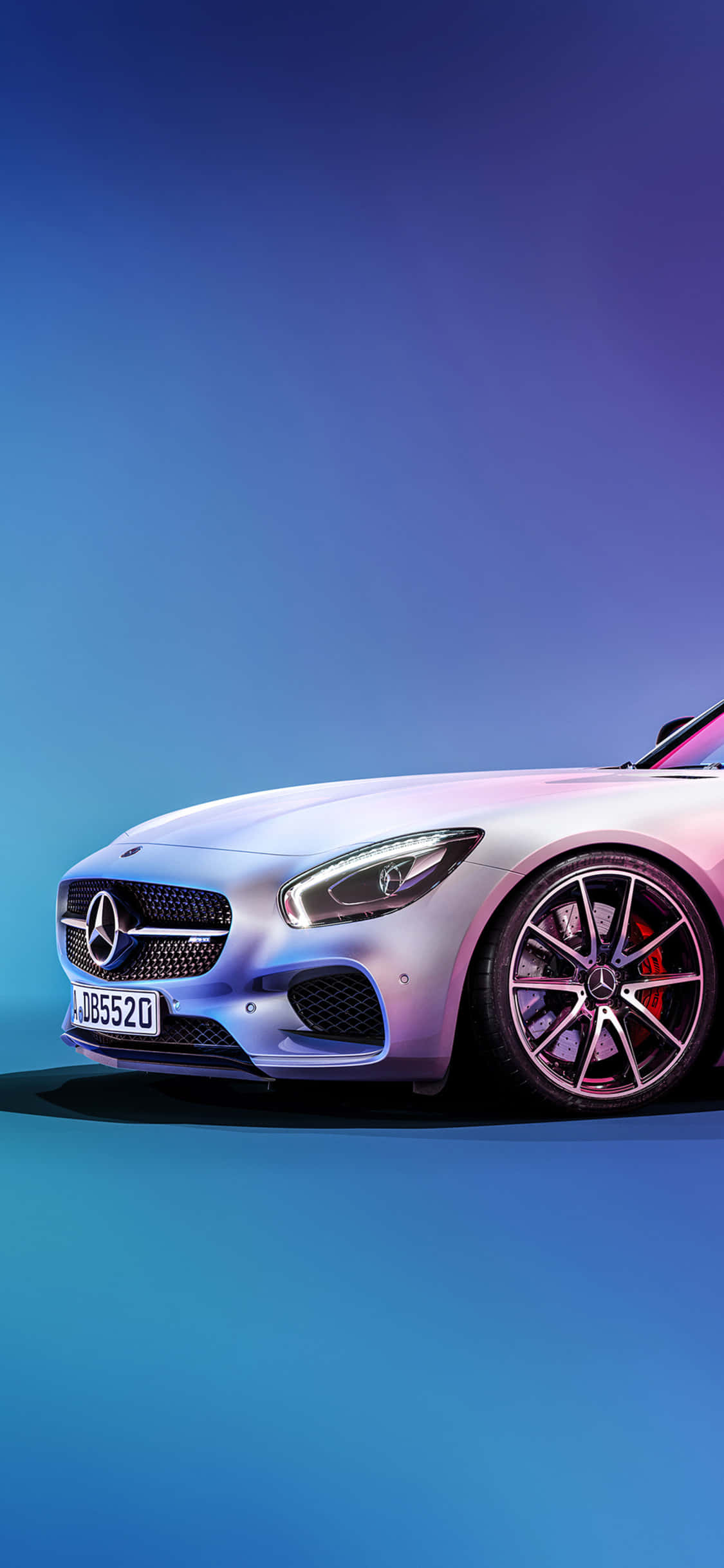 Fondo Blanco con Telón Azul iPhone Xs Mercedes Amg Fondos de pantalla