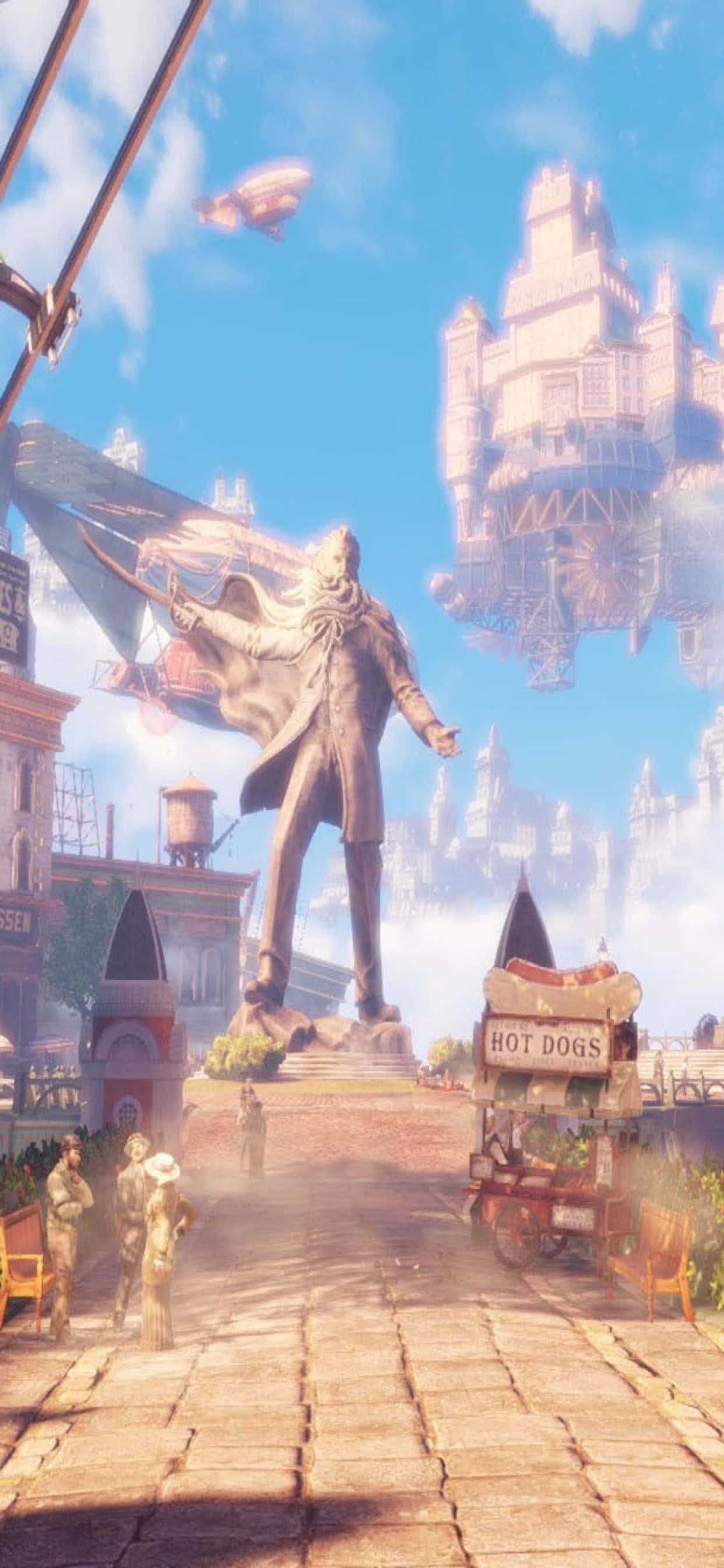 Fondo Celestial de iPhone Xs Max de Bioshock Infinite Fondos de pantalla