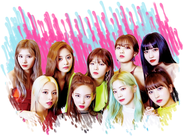 Fondo Colorido de las Integrantes de Twice Fondos de pantalla