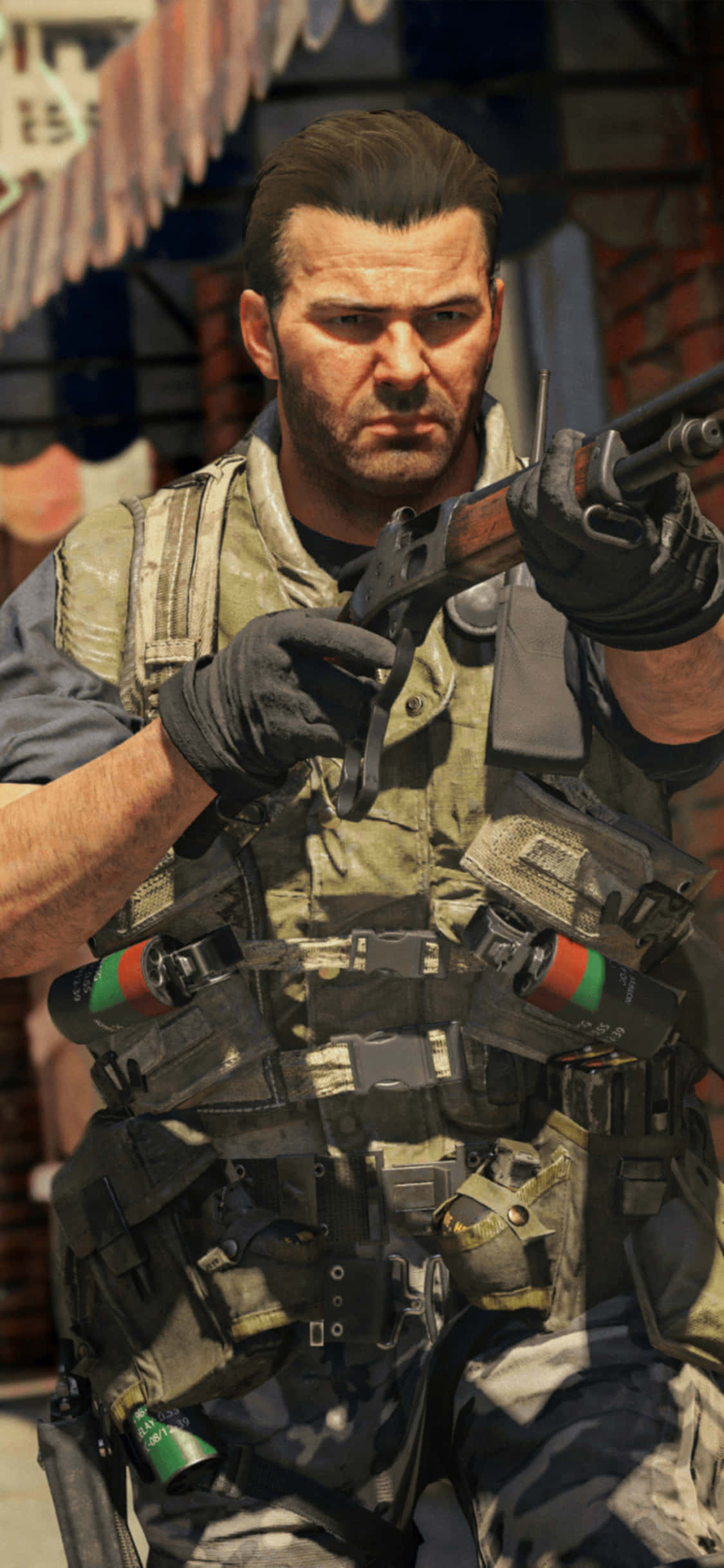 Fondo de Alex Mason en Call of Duty Black Ops Cold War para iPhone XS Fondos de pantalla
