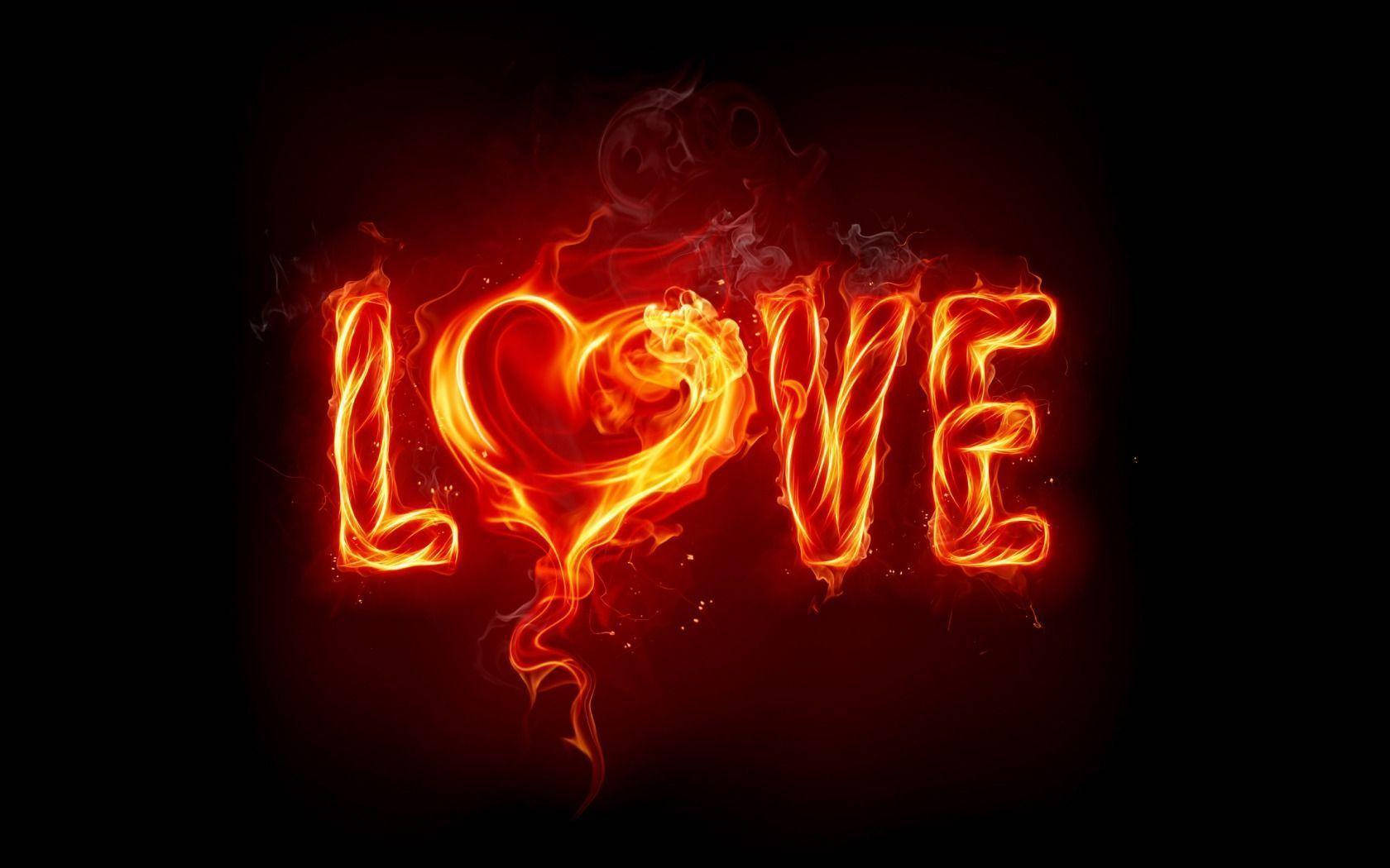 Fondo de Amor en Llamas Fondos de pantalla