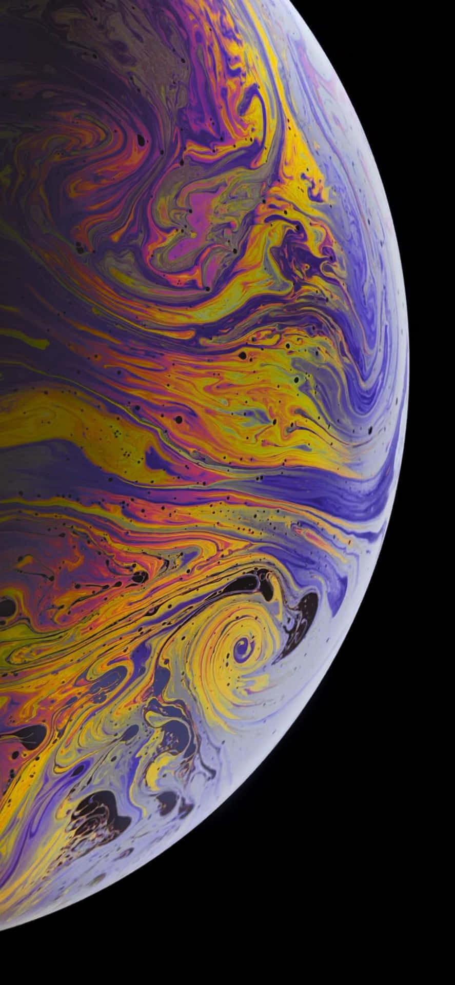 Fondo iPhone Xs Max Apple Planeta Lateral Colores Fondos de pantalla