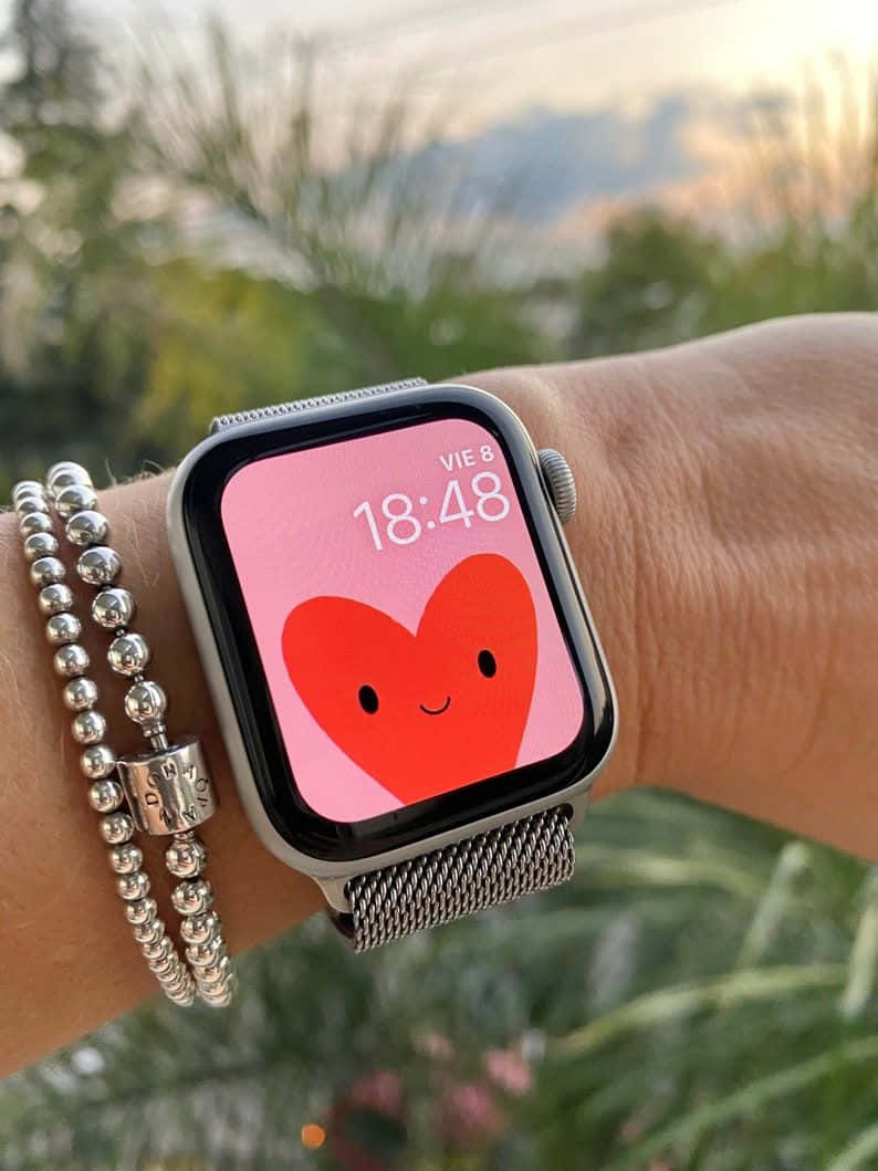 Fondo de Apple Watch con Corazón Tierno Fondos de pantalla