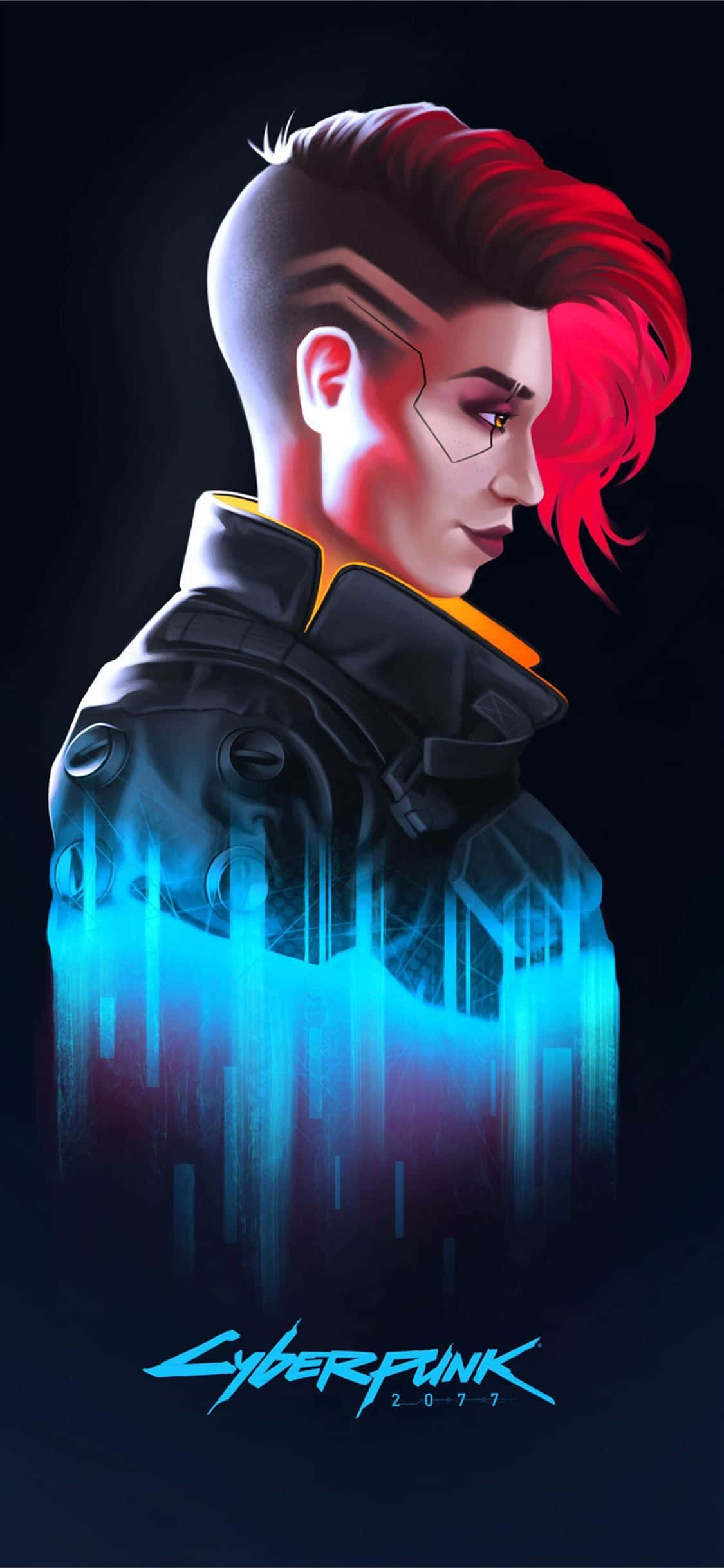 Fondo de arte de Valerie de Cyberpunk 2077 para iPhone XS Max Fondos de pantalla
