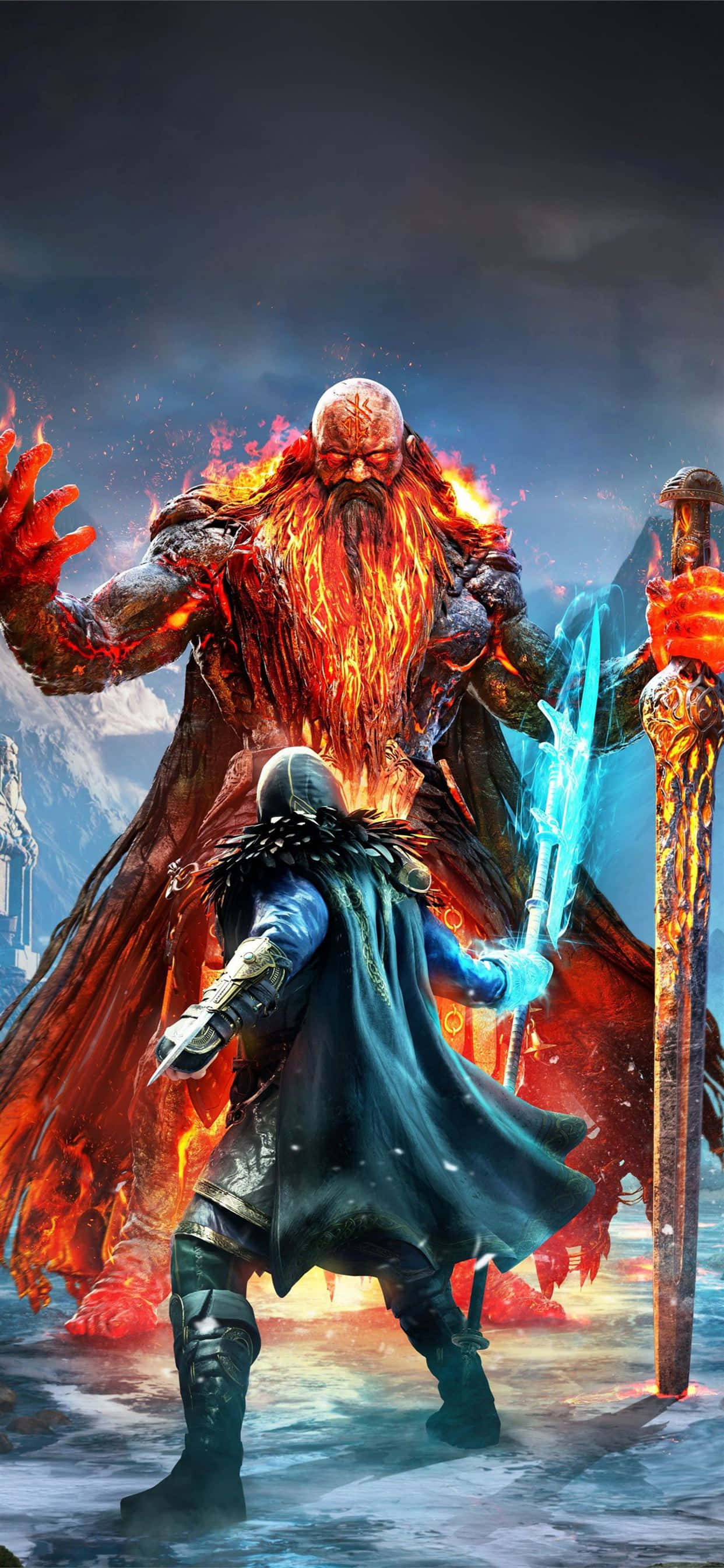 Fondo de Assassin's Creed Valhalla: Amanecer de Ragnarok para iPhone Xs Max Fondos de pantalla