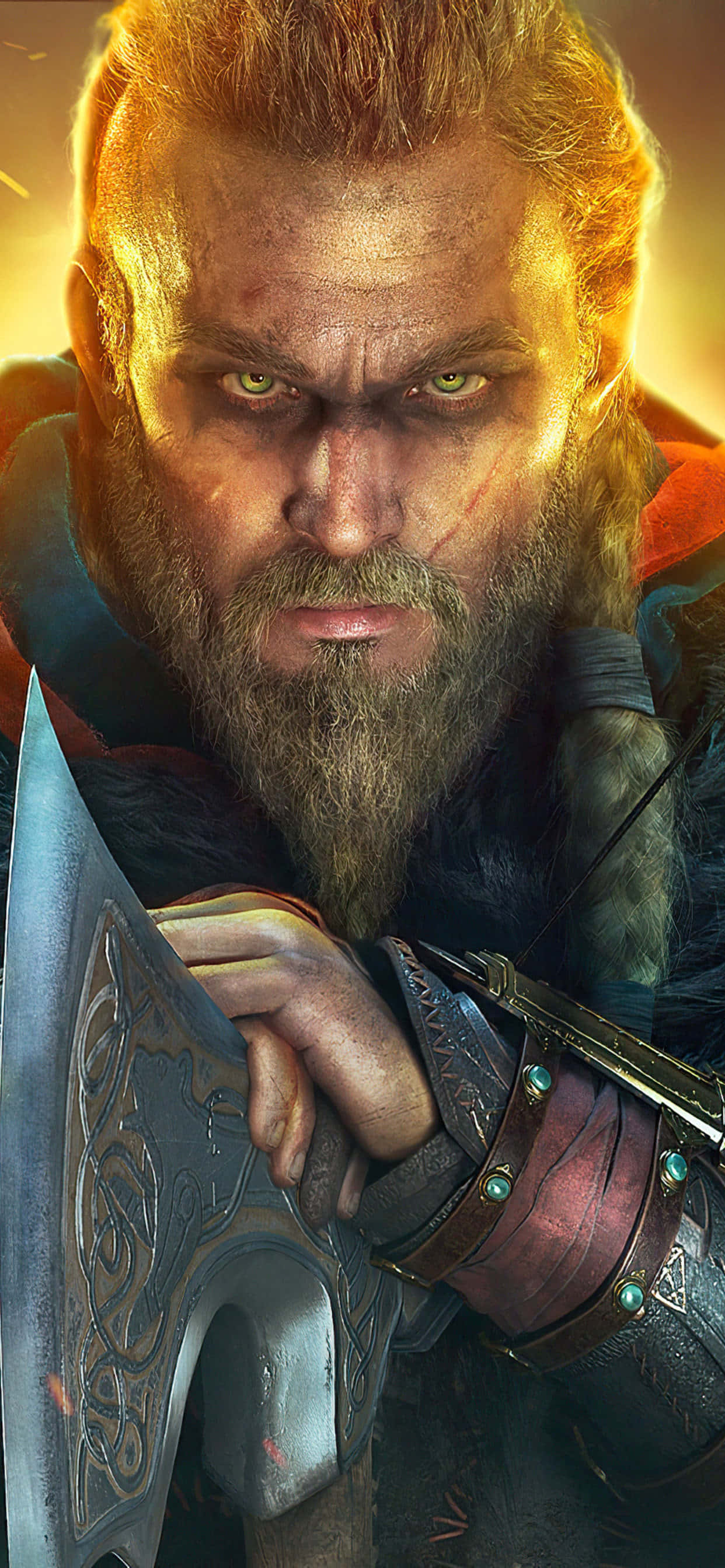 Fondo de Assassin's Creed Valhalla: Eivor Varinsdottir Vikinga para iPhone Xs Max Fondos de pantalla