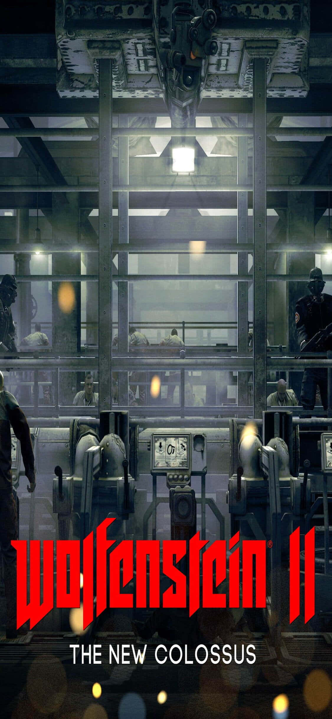 Fondo de Base de Almacén de Wolfenstein II para iPhone Xs Fondos de pantalla