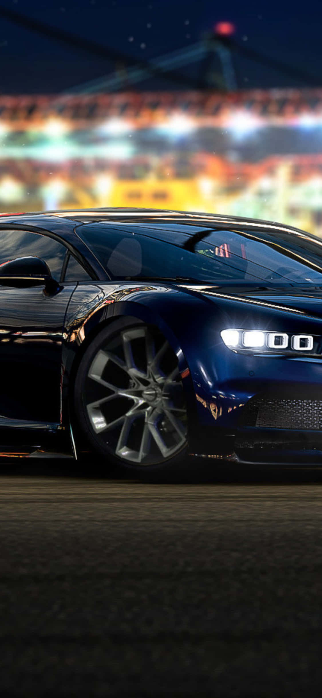 Fondo de Bugatti azul para iPhone X con Forza Motorsport 7 Fondos de pantalla