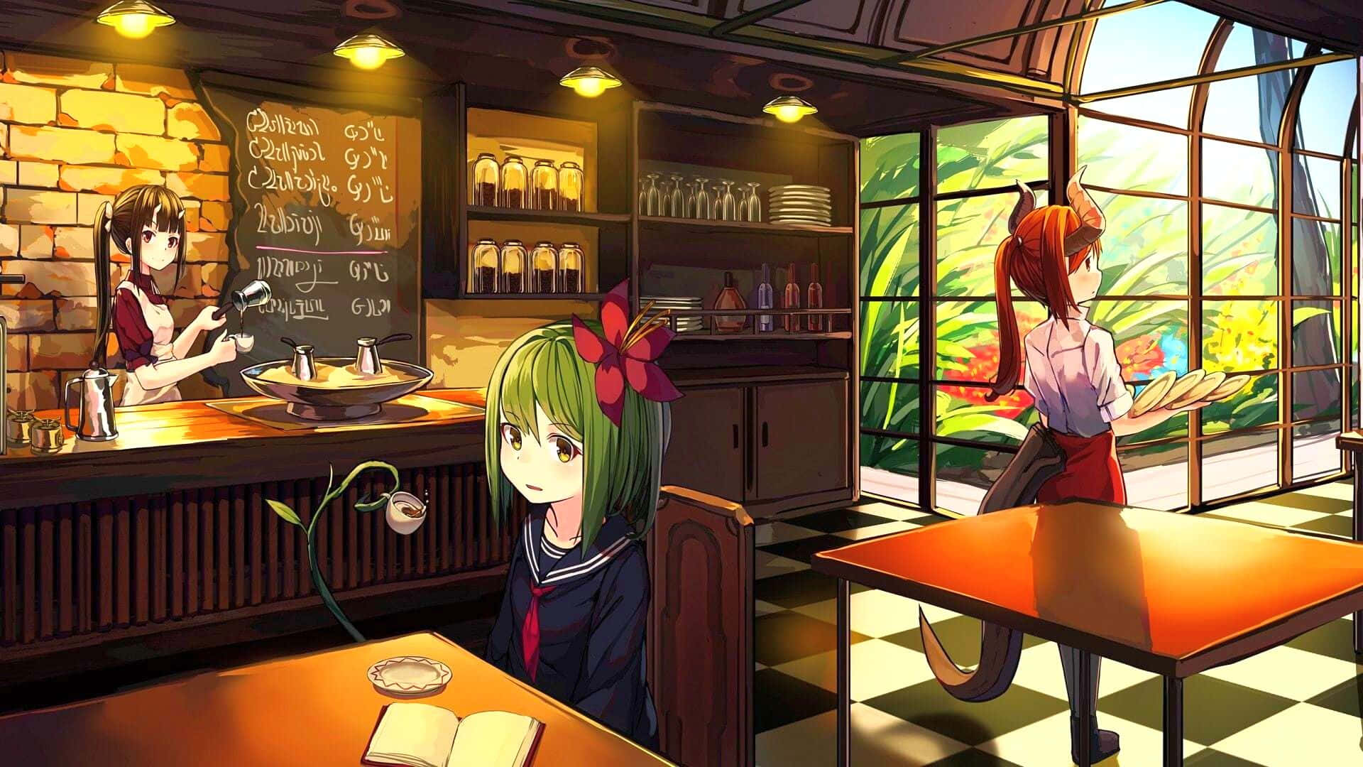 Fondo de Café Anime para Estudiante Fondos de pantalla