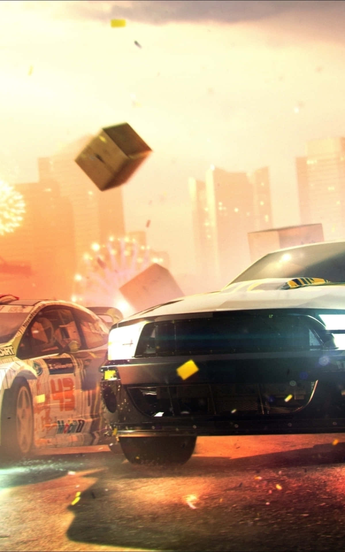 Fondo de Caja de Cartón de Dirt Showdown para iPhone X Fondos de pantalla