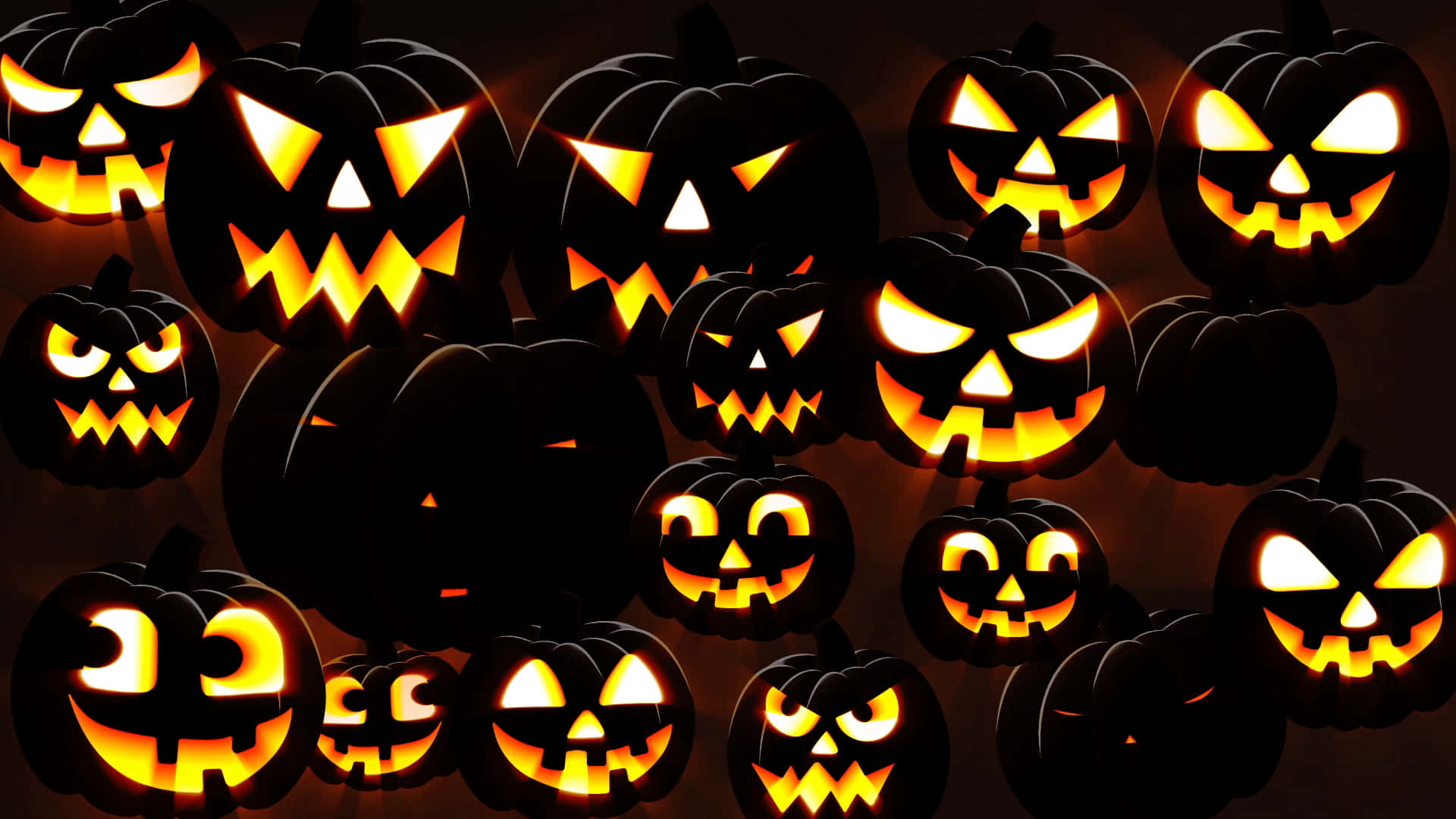 Fondo de Calabaza de Halloween Negro y Marrón Fondos de pantalla