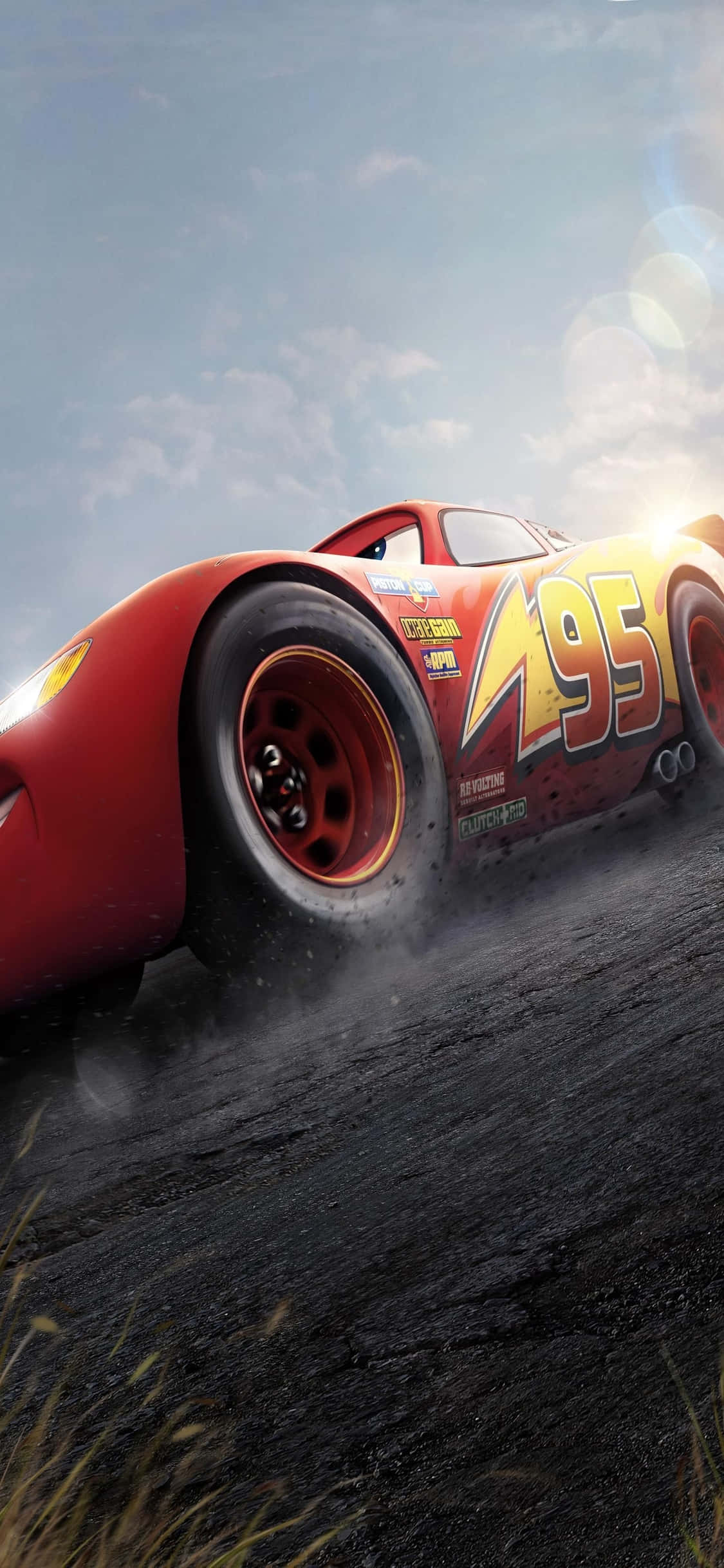 Fondo de Cars para iPhone X con Rayo McQueen Fondos de pantalla