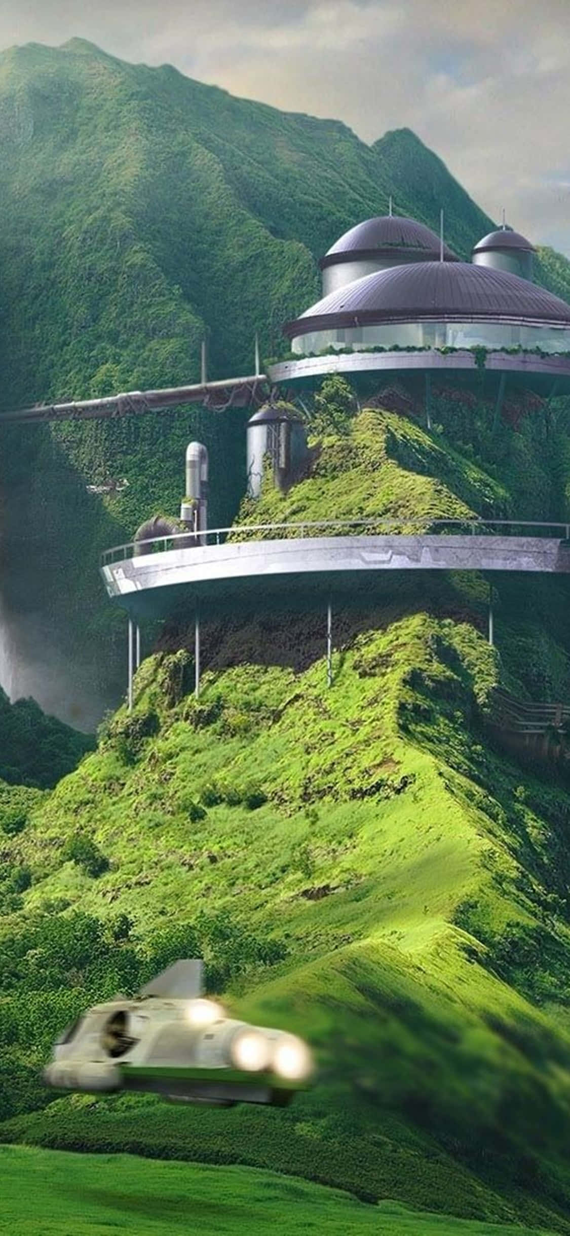 Fondo de Casa Futurista para iPhone Xs de Escritorio PC Fondos de pantalla