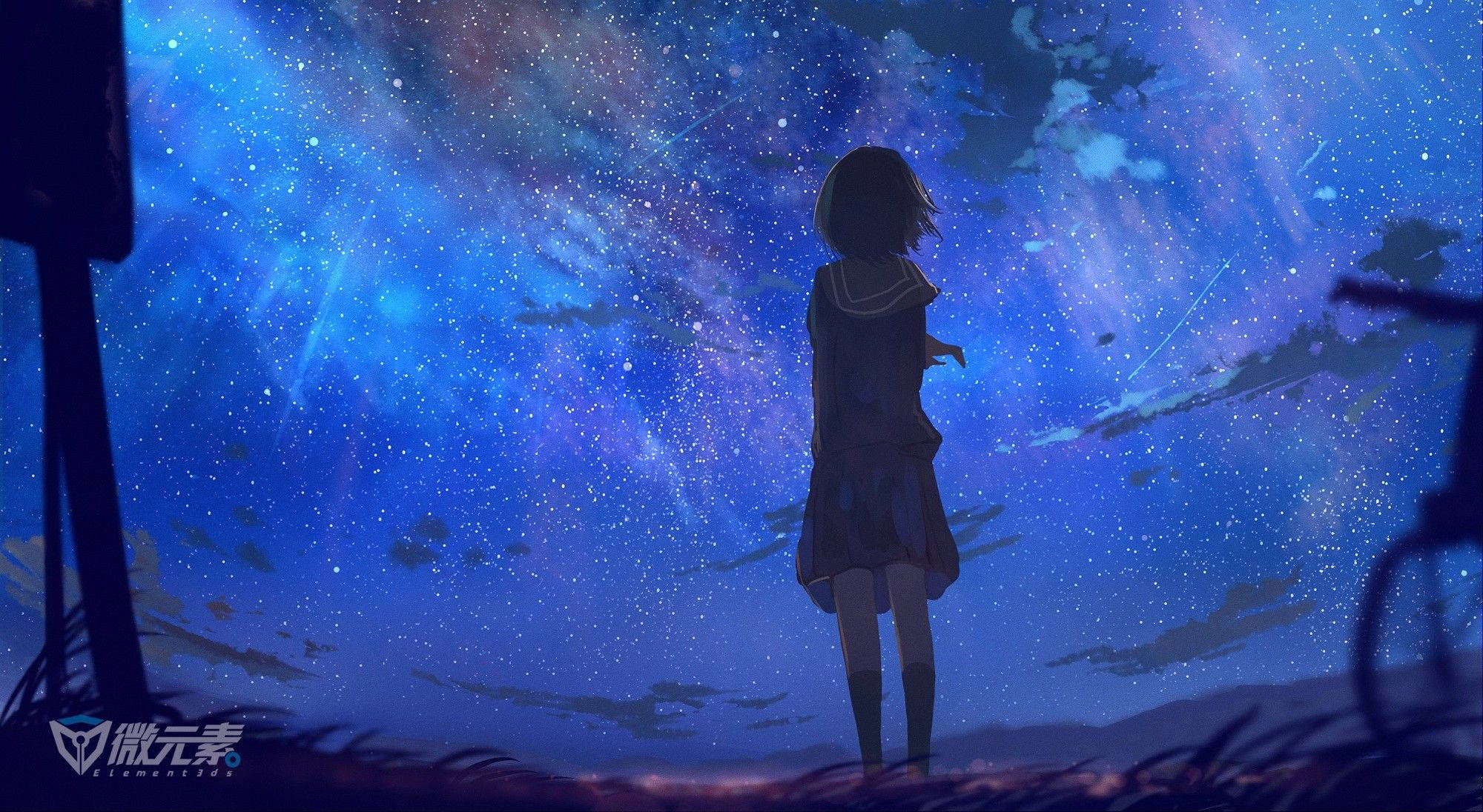 Fondo de Chica Anime para Chromebook Fondos de pantalla