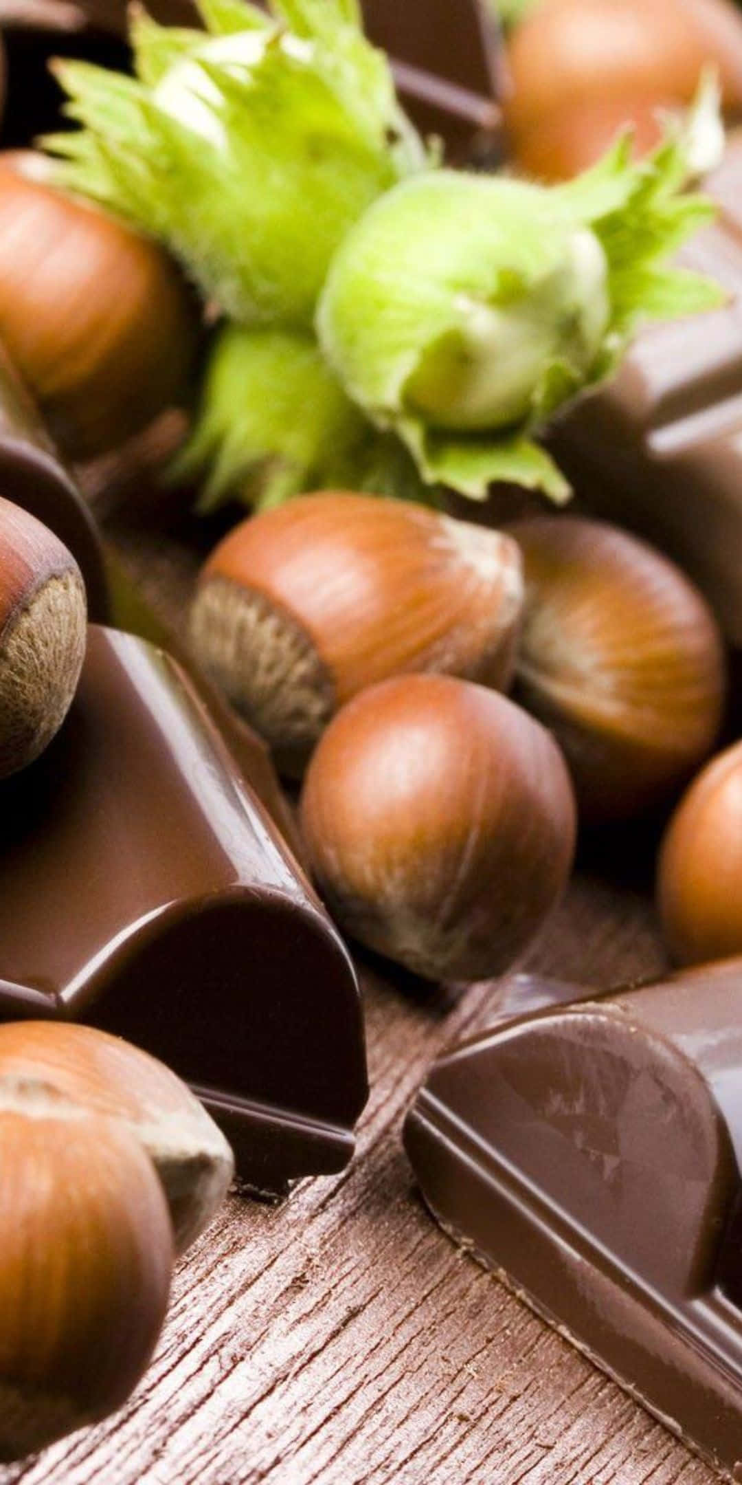 Fondo de Chocolate con Avellanas para Pixel 3 Fondos de pantalla