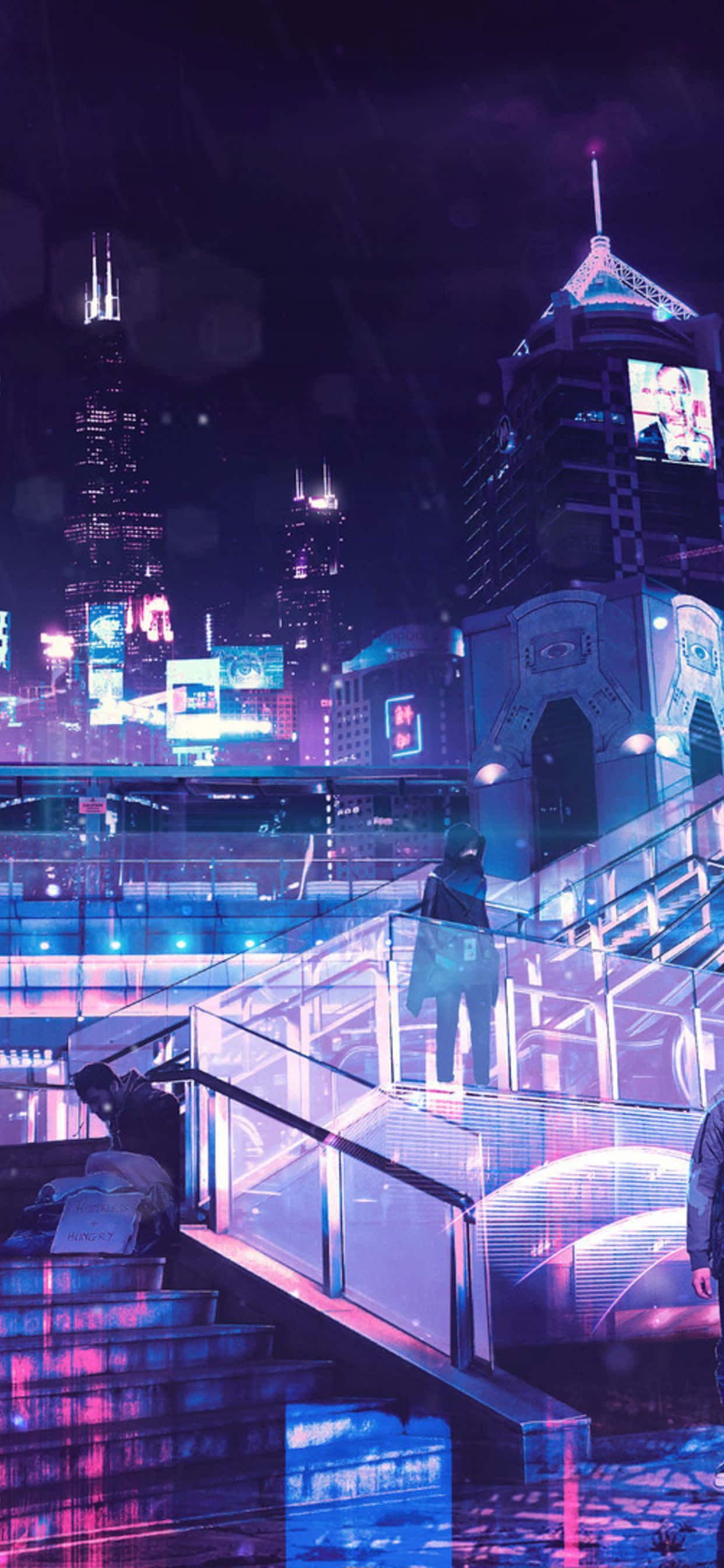 Fondo de Ciudad Neón Fondos de pantalla