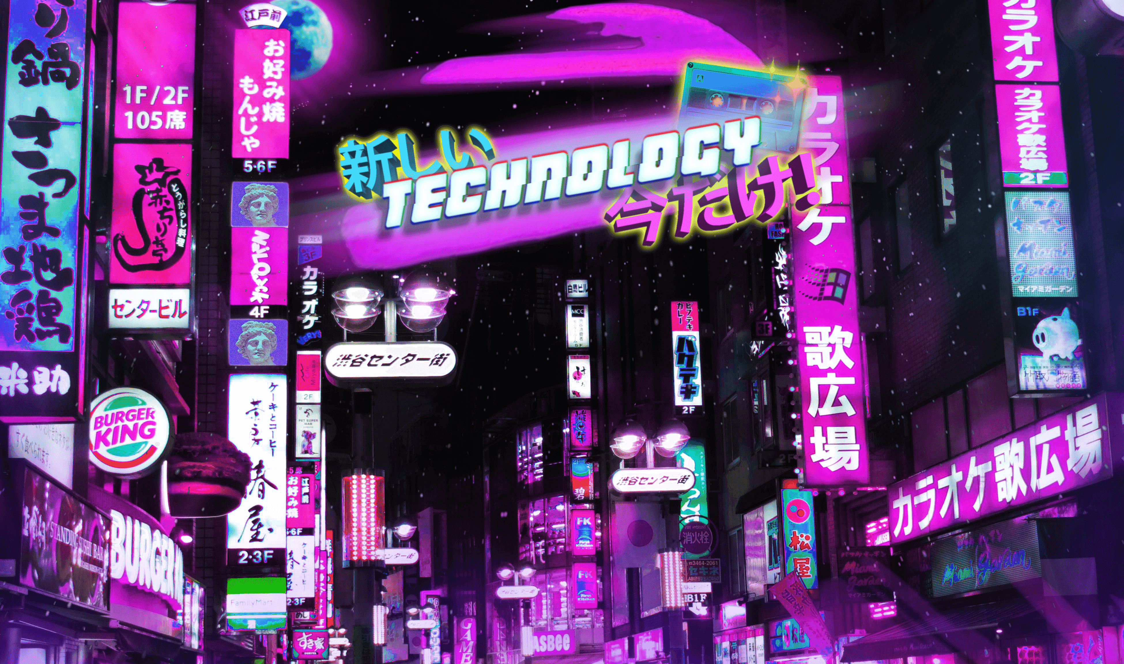 Fondo de Ciudad Neón Fondos de pantalla
