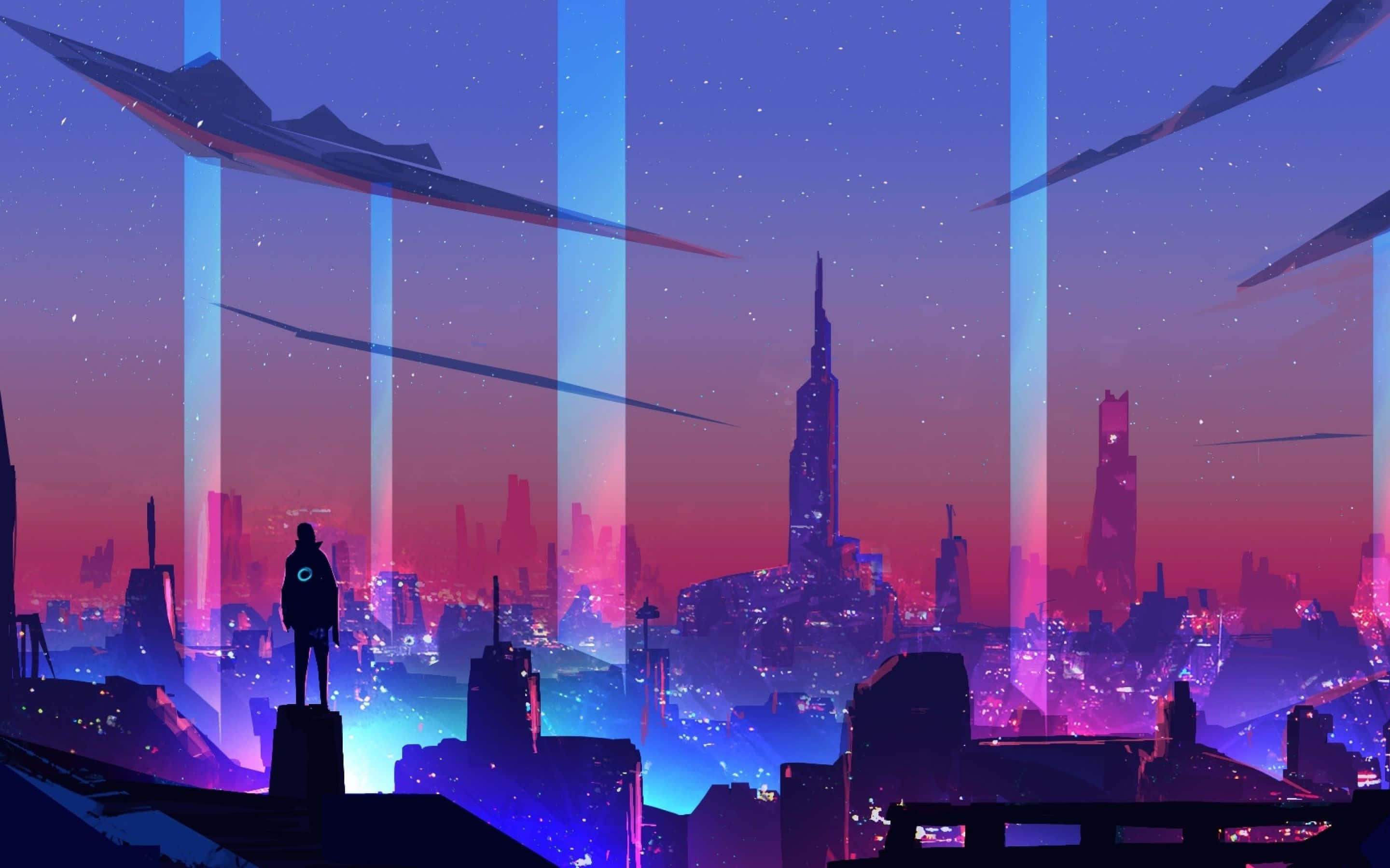 Fondo de Ciudad Neón Fondos de pantalla