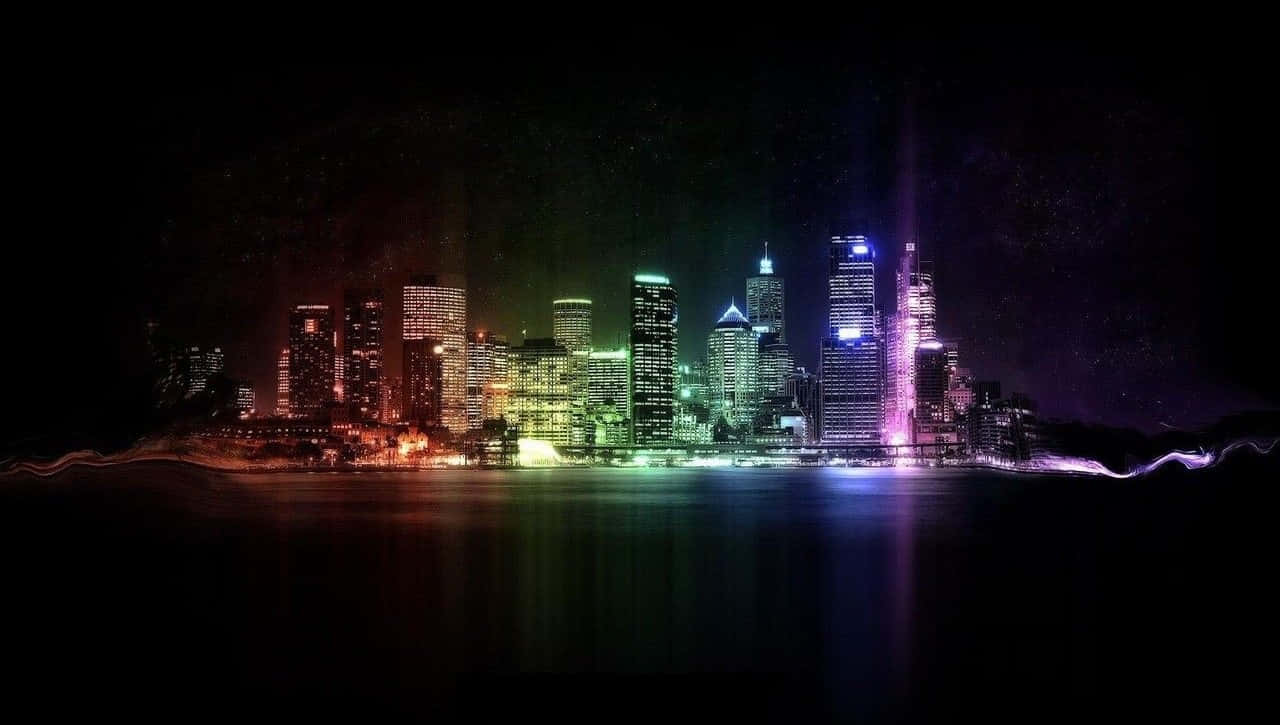 Fondo de Ciudad Neón Fondos de pantalla