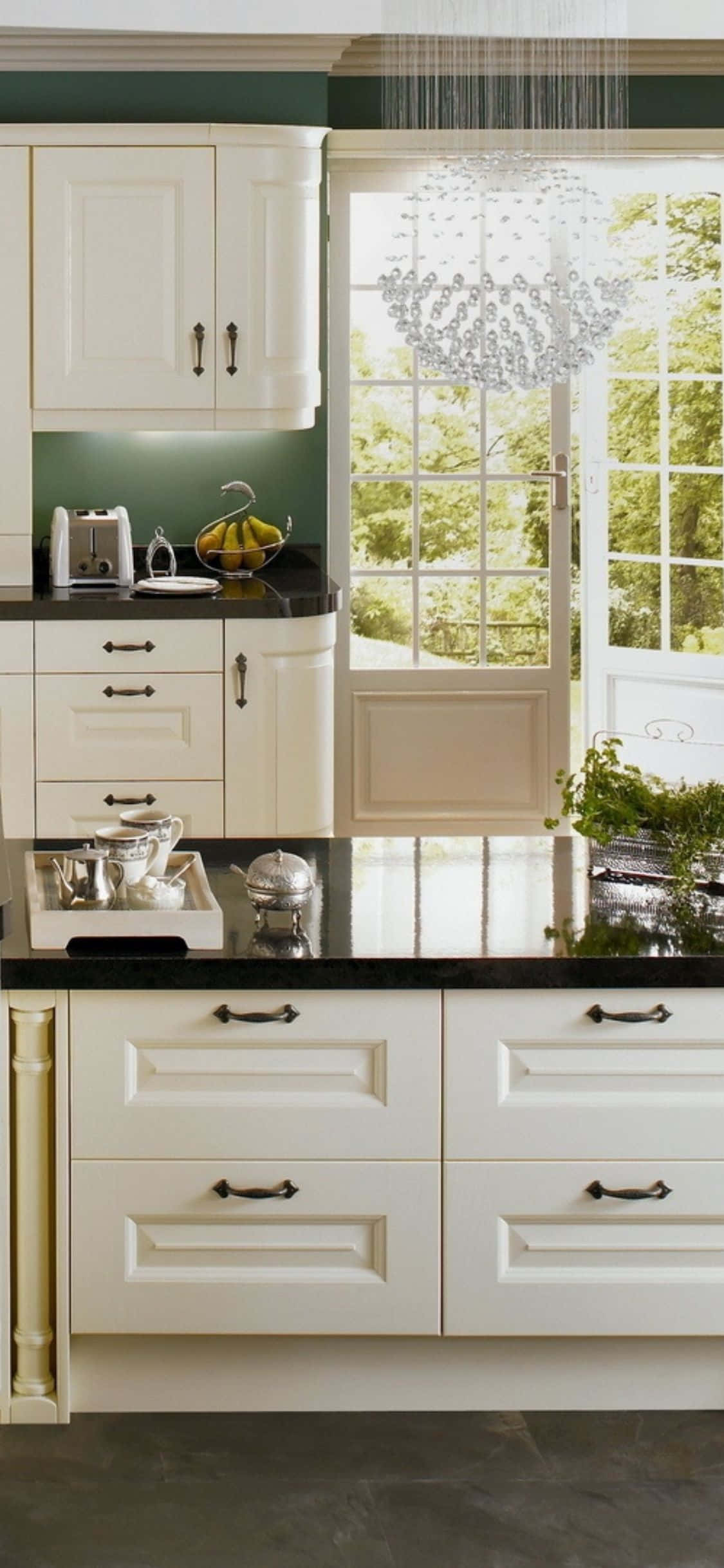 Fondo de Cocina con Diseño Elegante y Sencillo para iPhone Xs Fondos de pantalla