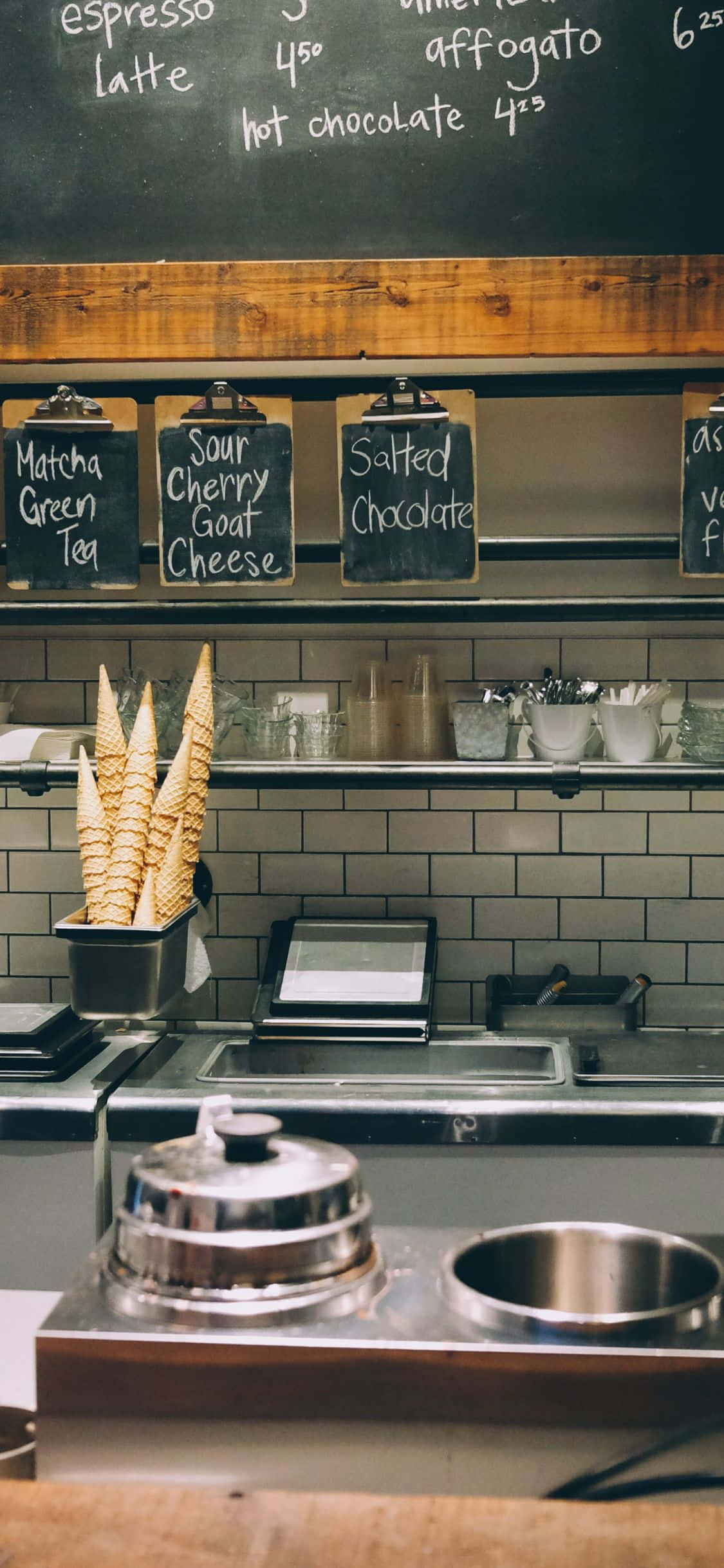 Fondo de Cocina de Cafetería para iPhone XS Fondos de pantalla