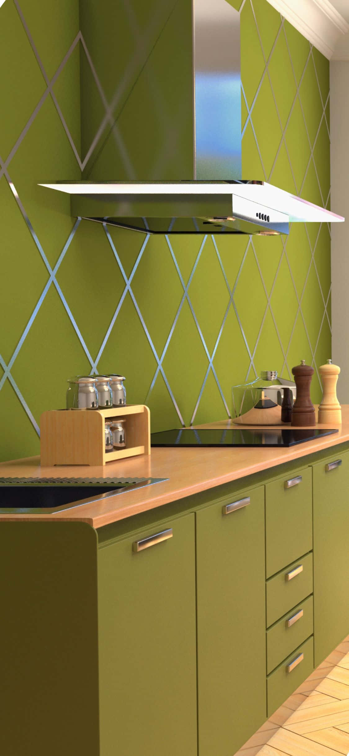 Fondo de Cocina Verde Aguacate para iPhone X Fondos de pantalla