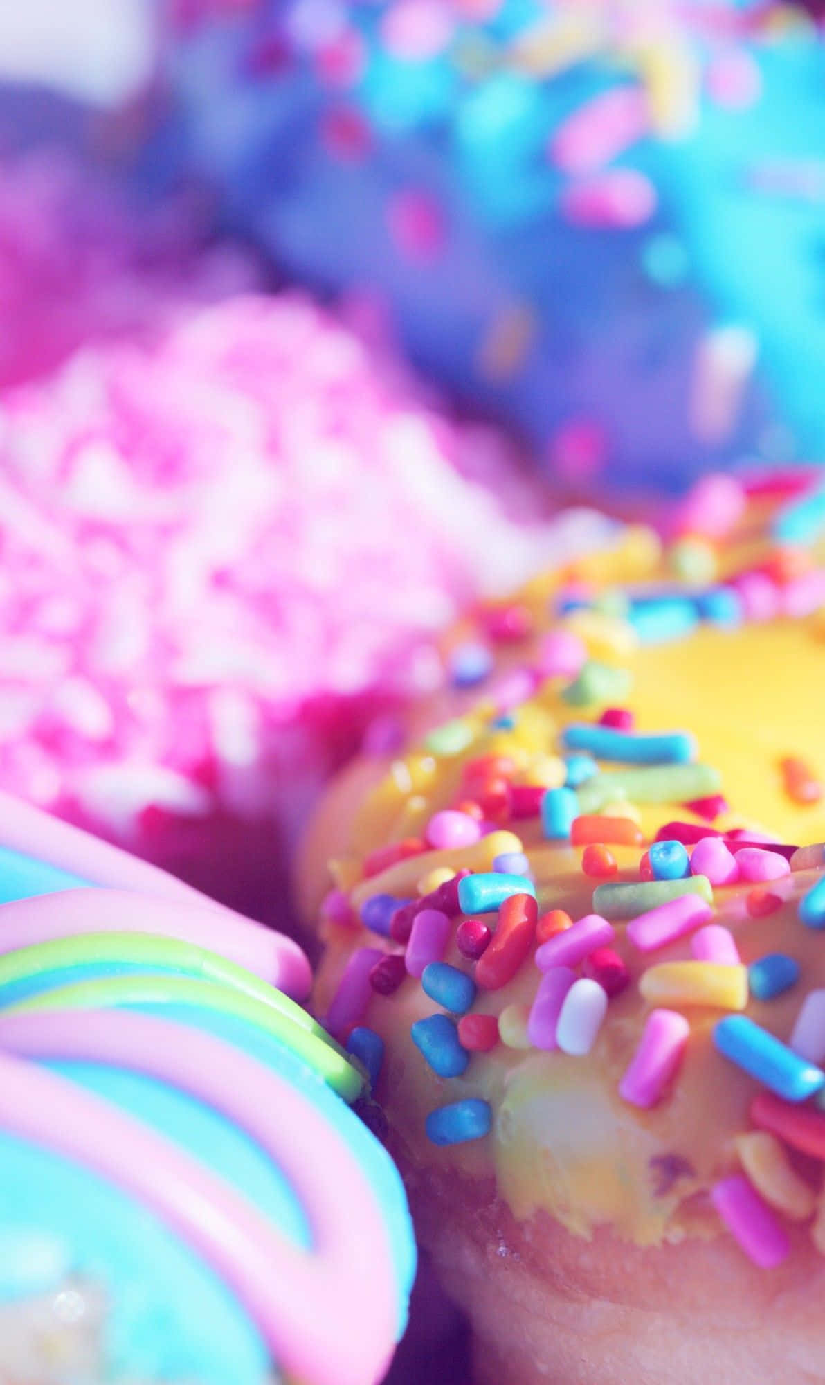 Fondo de Comida Android con Donas Variadas Fondos de pantalla