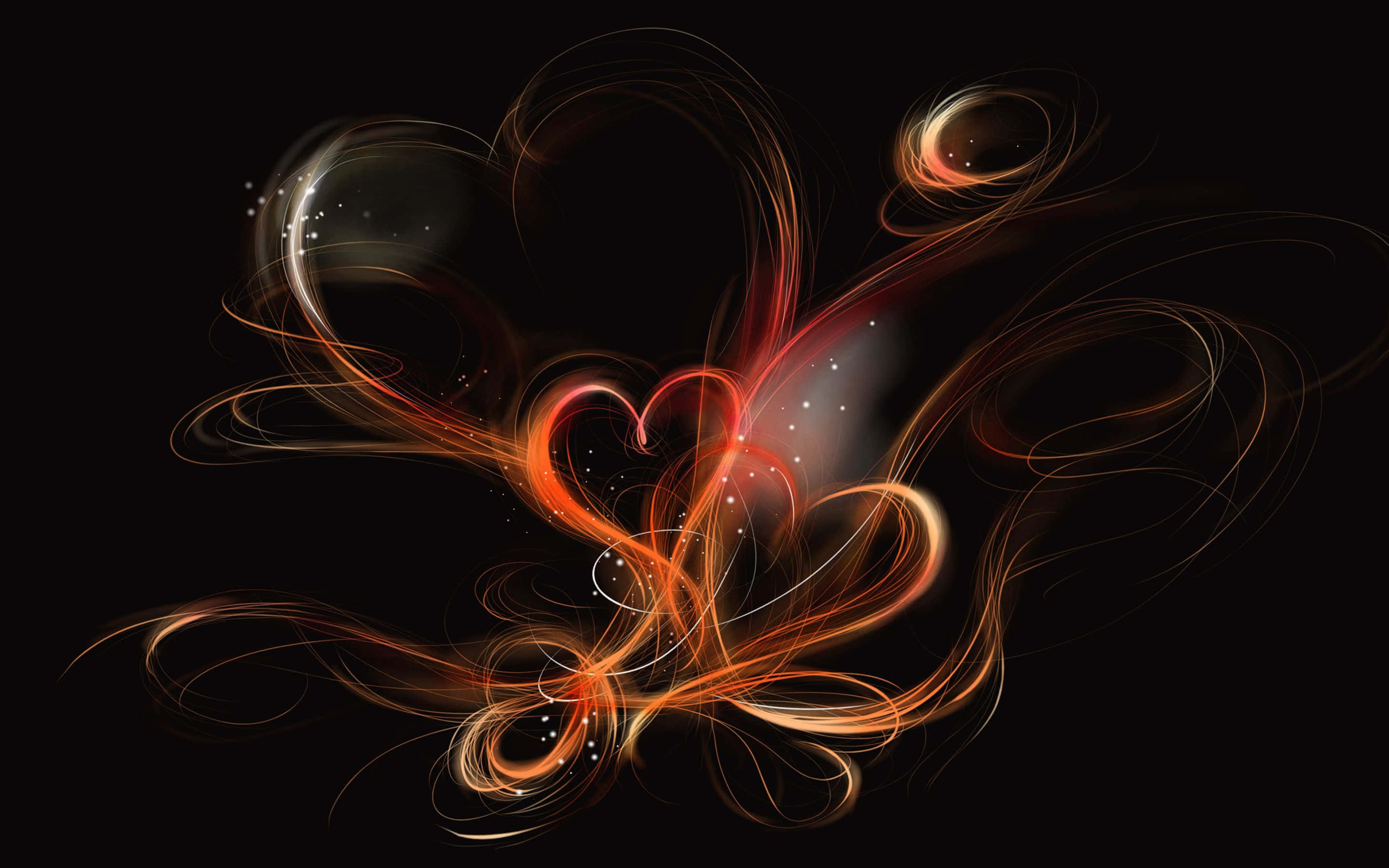 Fondo de Corazones Ardientes Fondos de pantalla