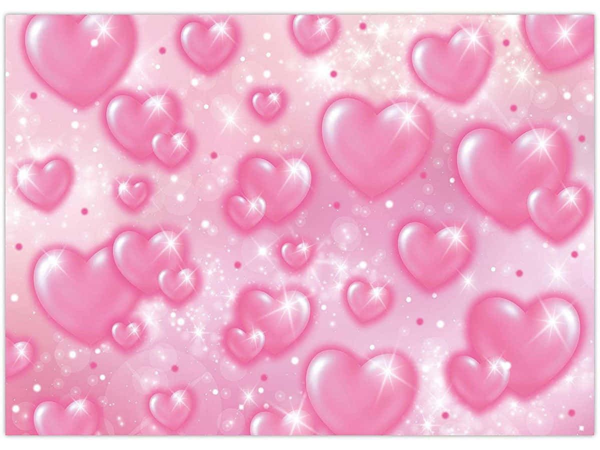 Fondo de Corazones Rosas Brillantes de los 2000 Fondos de pantalla