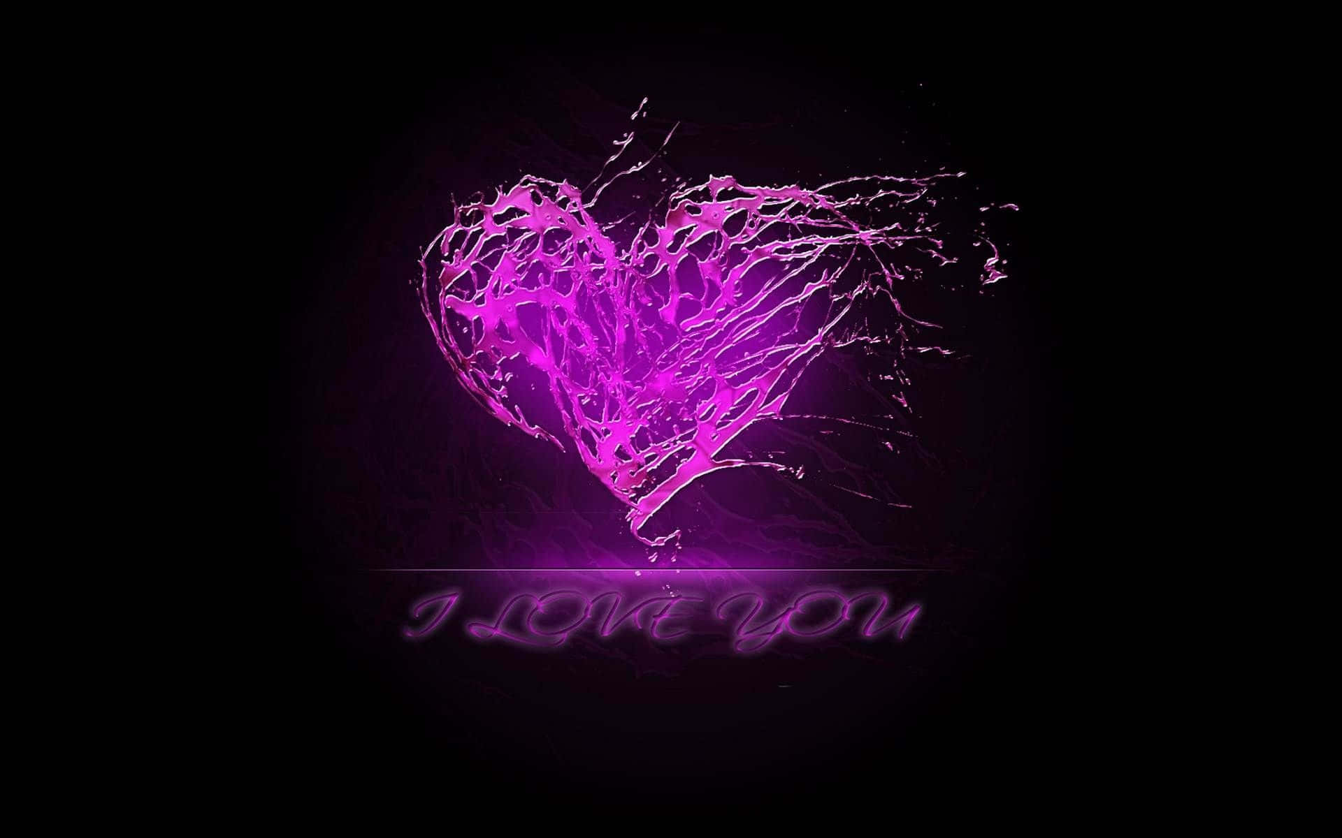 Fondo de Corazón Púrpura Amoroso Fondos de pantalla