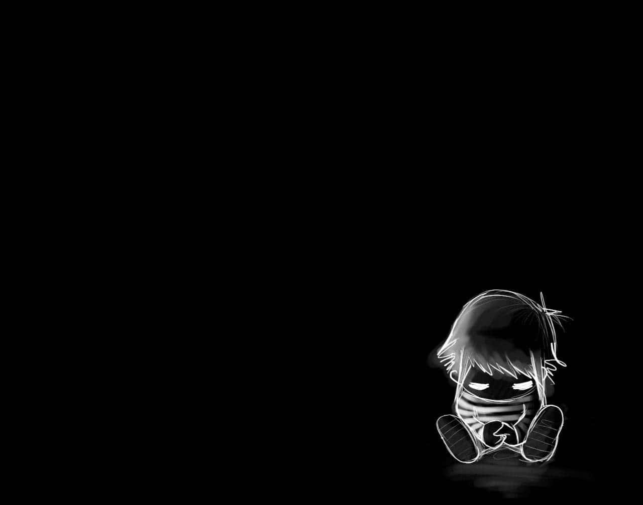 Fondo de Dibujo de Chica Emo Triste Fondos de pantalla