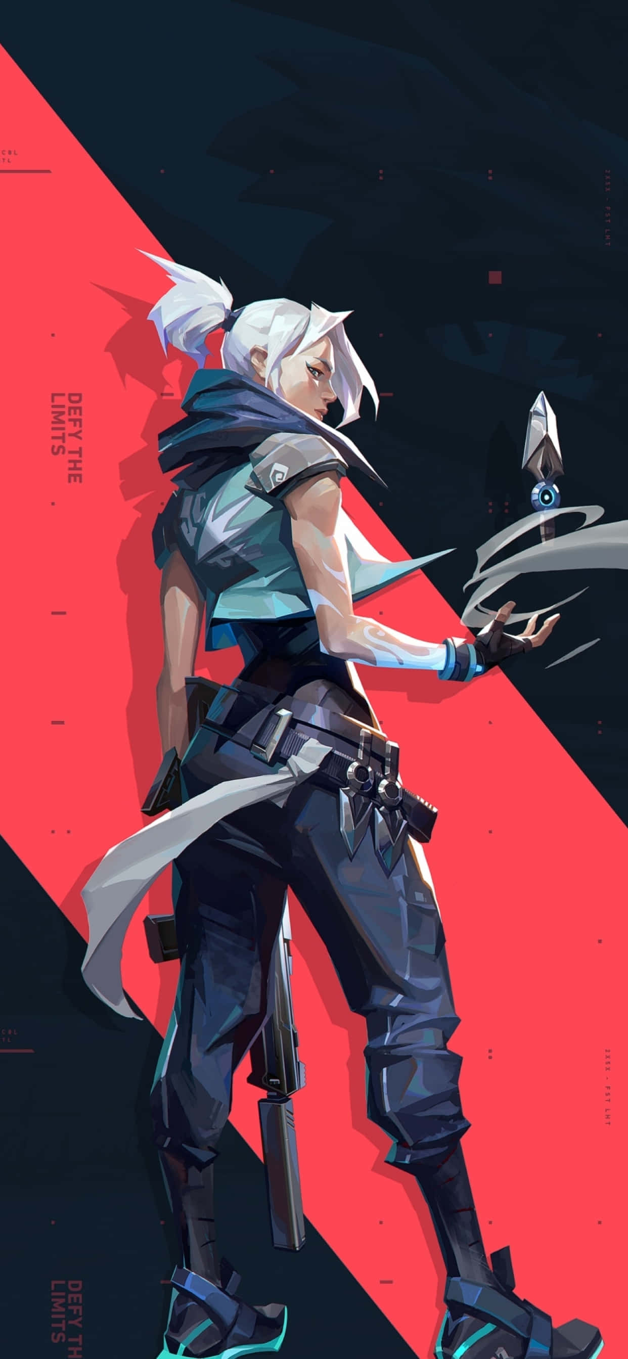 Fondo de Duelista Agente Jett Póster para iPhone X Valorant Fondos de pantalla