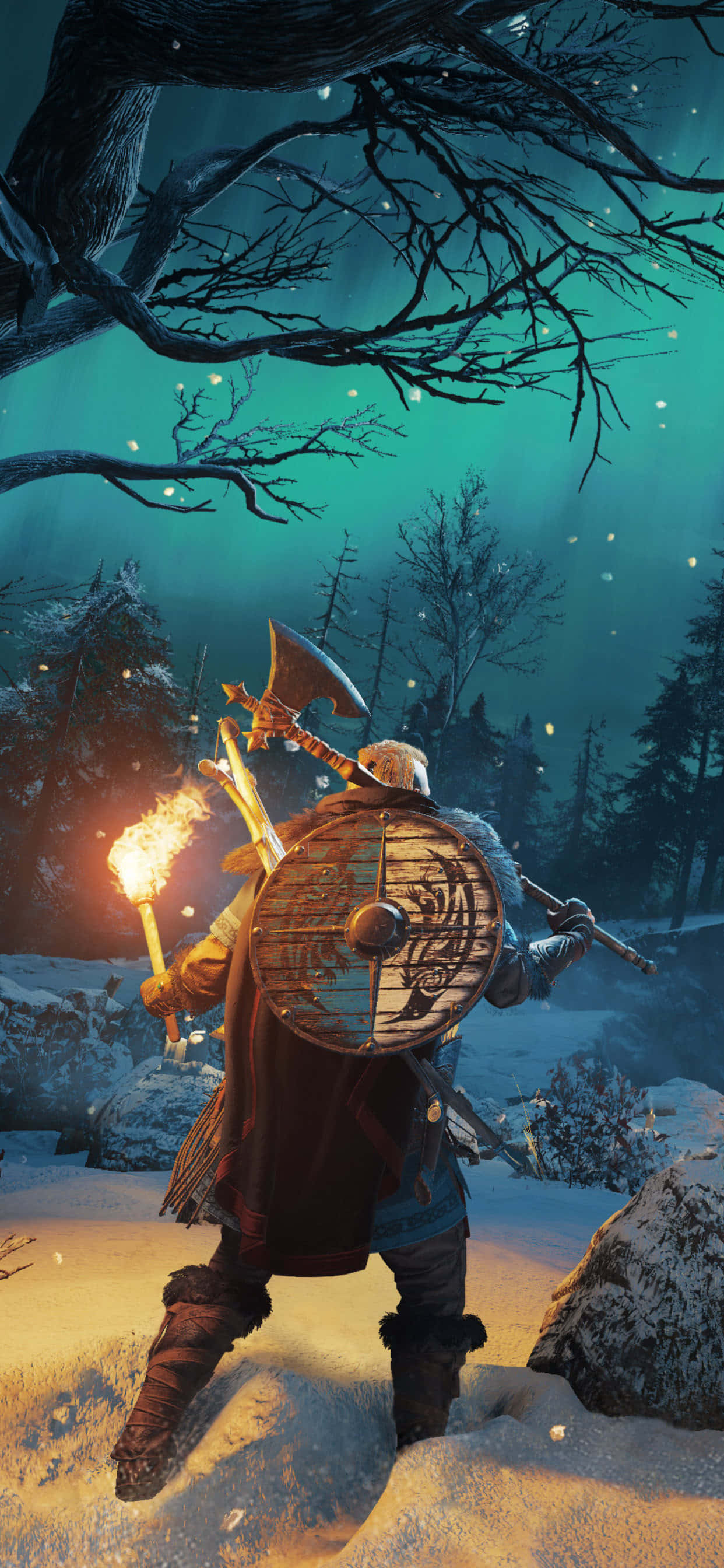 Fondo de Eivor con Hacha para iPhone XS Max de Assassin's Creed Valhalla Fondos de pantalla