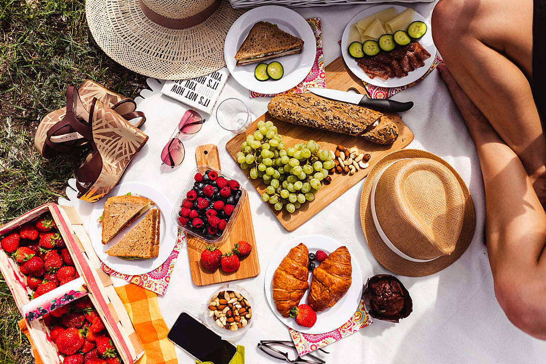 Fondo de escritorio de picnic al aire libre en verano Fondos de pantalla