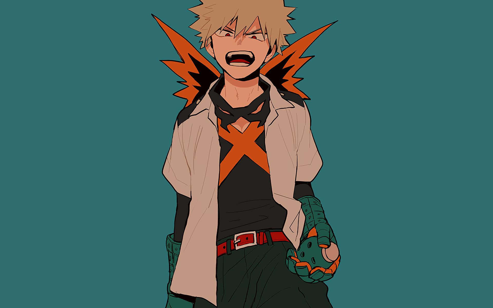 Fondo de escritorio estético verde de Bakugou Fondos de pantalla